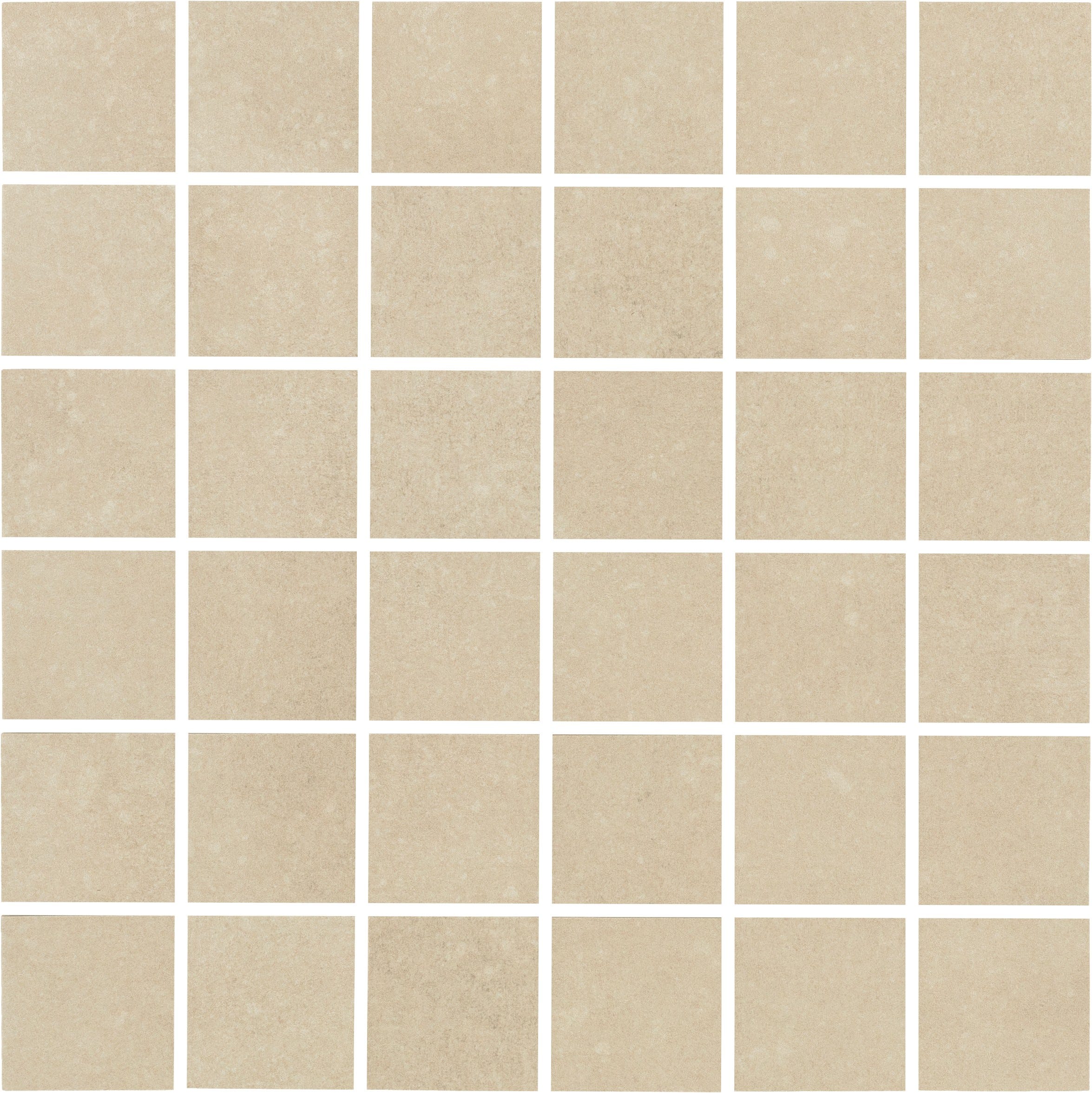 COASTAL MIRAGE: Sandy Mirage Straight Stack 2X2 Mosaic (12"x12"x8-mm | natural | rectified)