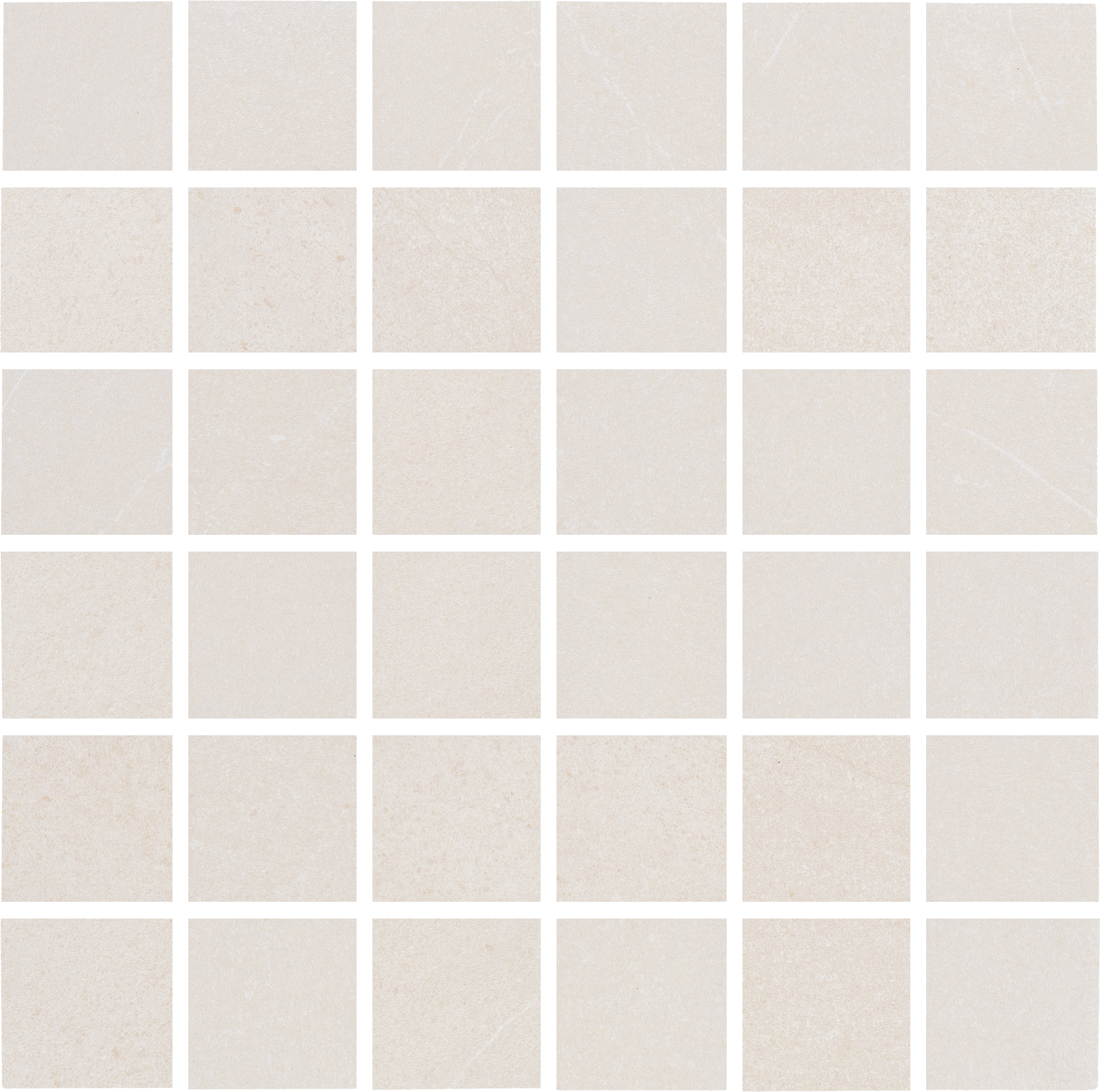 LUSTROUS RIVIERA: Sandy Shoal Straight Stack 2X2 Mosaic (12"x12"x8-mm | natural | rectified)