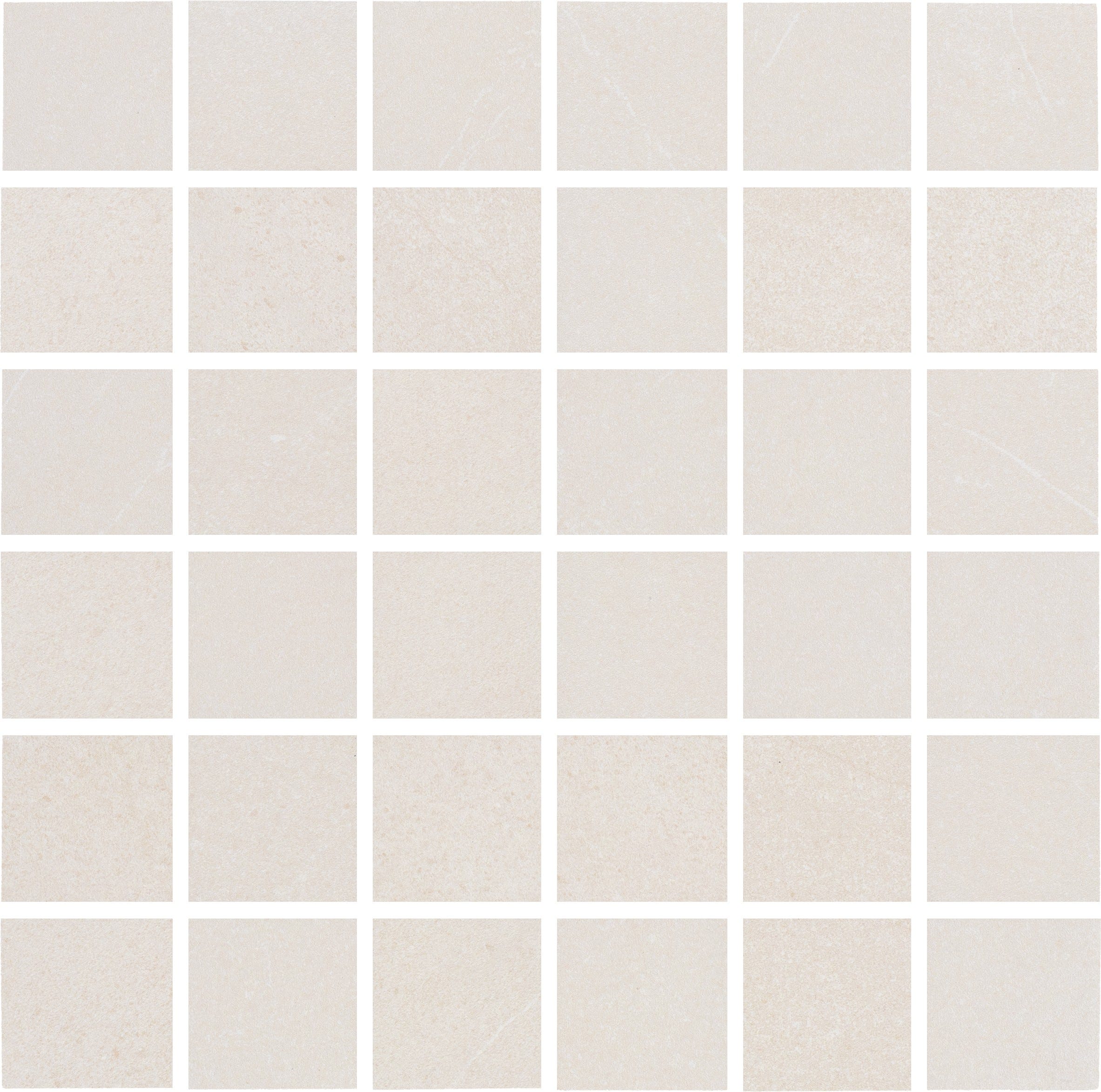 LUSTROUS RIVIERA: Sandy Shoal Straight Stack 2X2 Mosaic (12"x12"x8-mm | natural | rectified)