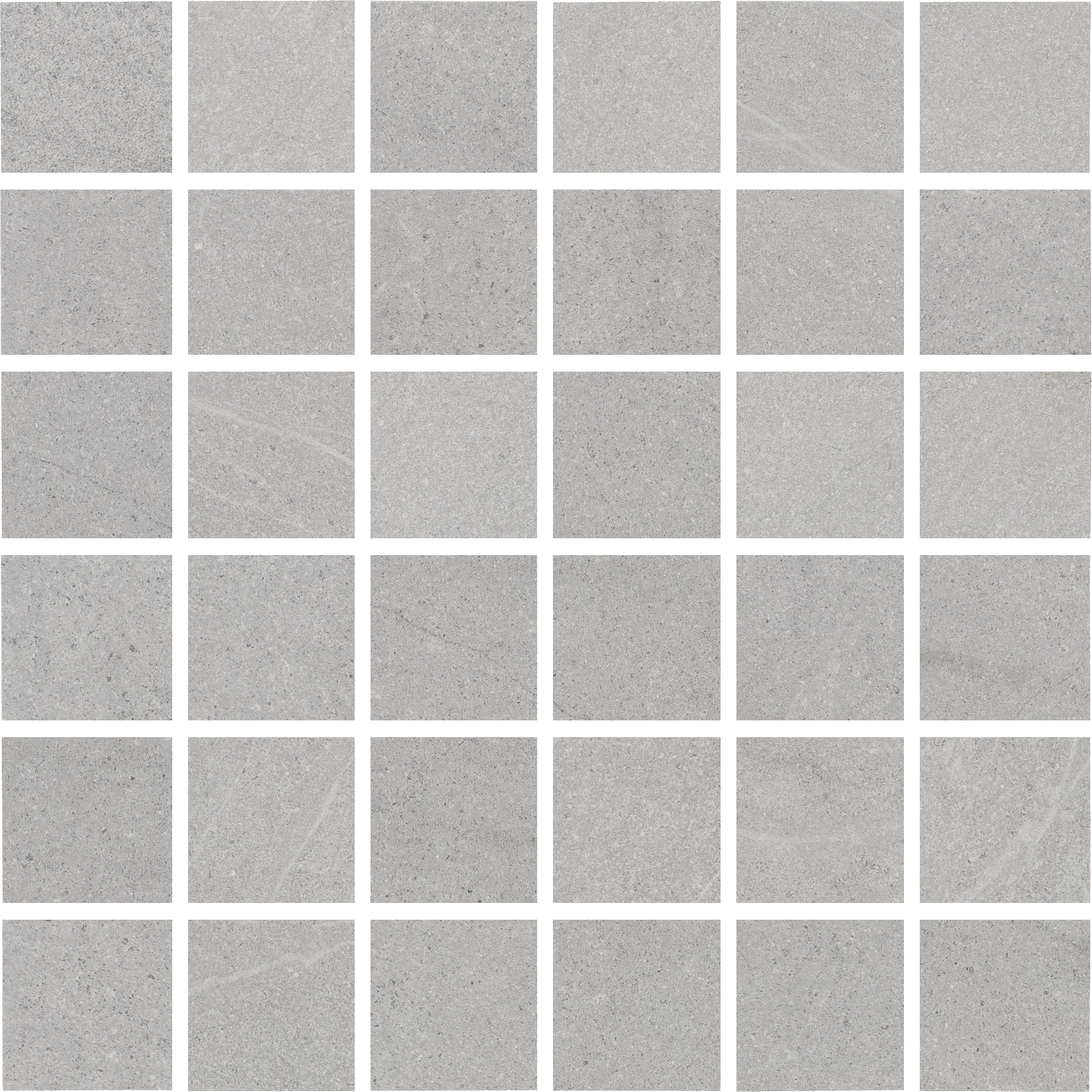 LUSTROUS RIVIERA: Silvery Surf Straight Stack 2X2 Mosaic (12"x12"x8-mm | natural | rectified)