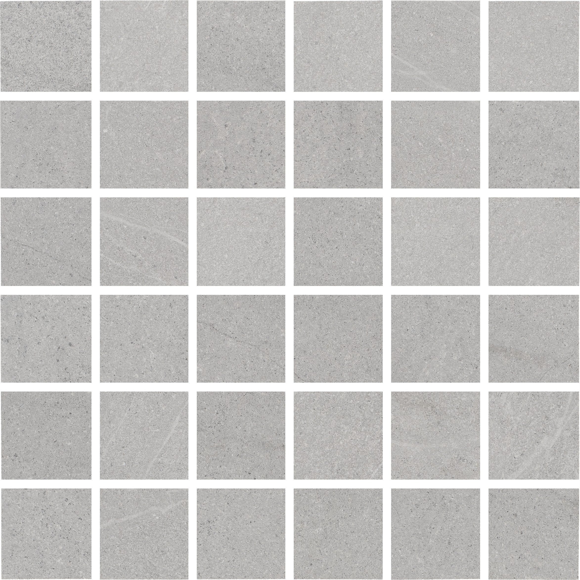 LUSTROUS RIVIERA: Silvery Surf Straight Stack 2X2 Mosaic (12"x12"x8-mm | natural | rectified)
