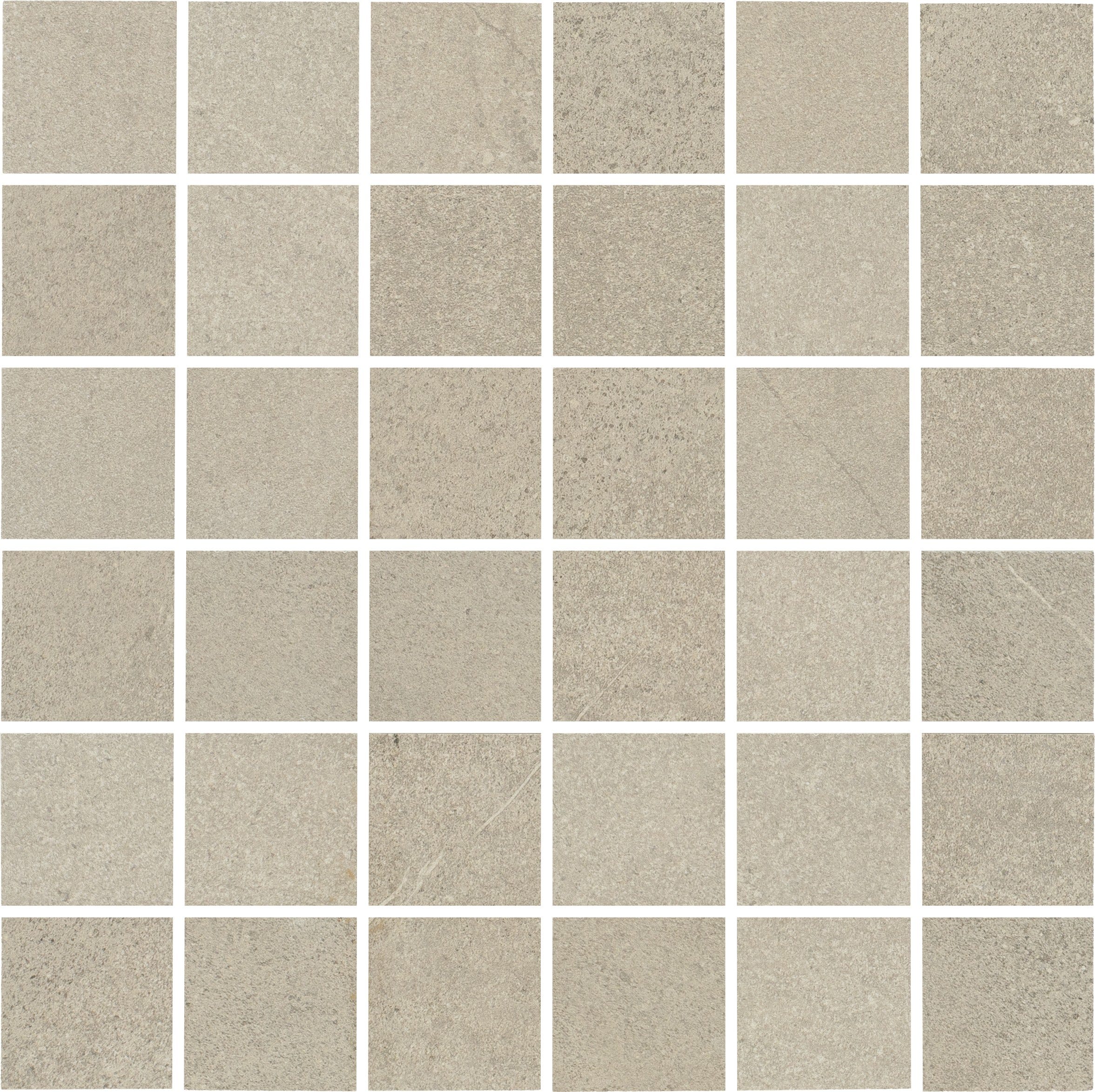LUSTROUS RIVIERA: Greige Gulf Straight Stack 2X2 Mosaic (12"x12"x8-mm | natural | rectified)