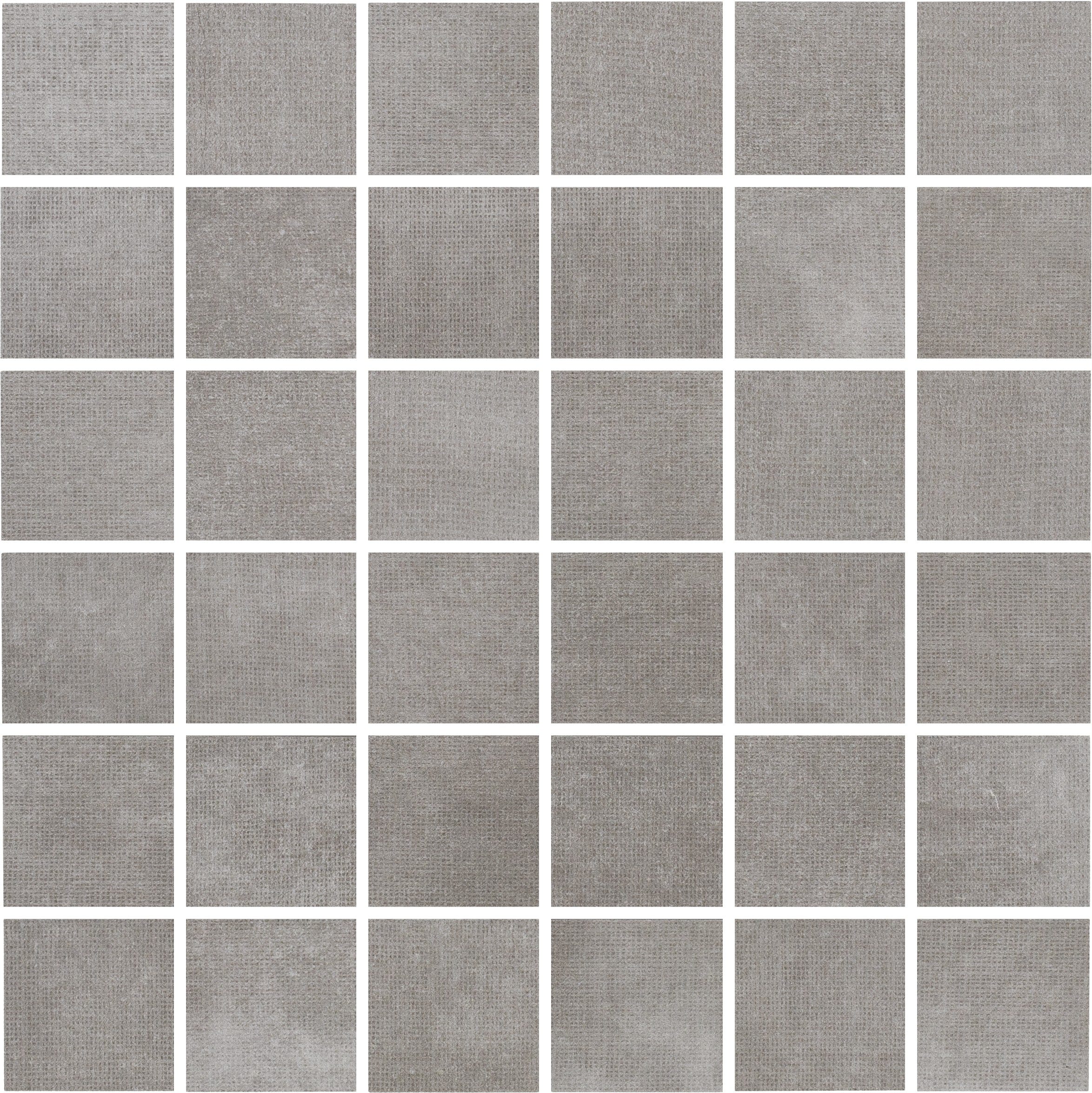 SYMPHONIC SILHOUETTES: Slate Sonata Straight Stack 2X2 Mosaic (12"x12"x8-mm | natural | rectified)