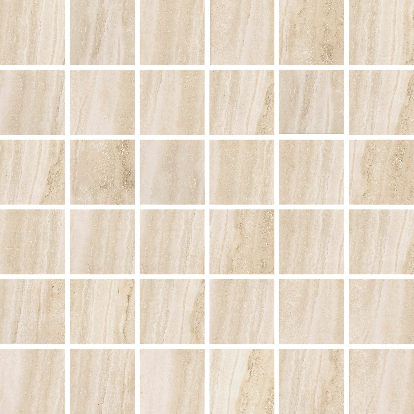 NAVONA NUANCE: Bianco Breath Straight Stack 2X2 Mosaic (12"x12"x8-mm | natural | rectified)