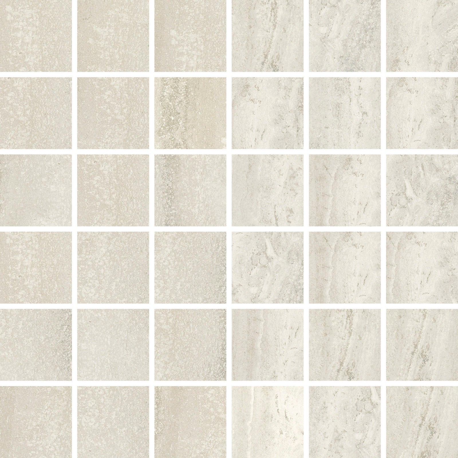 NAVONA NUANCE: Grigio Grace Straight Stack 2X2 Mosaic (12"x12"x8-mm | natural | rectified)