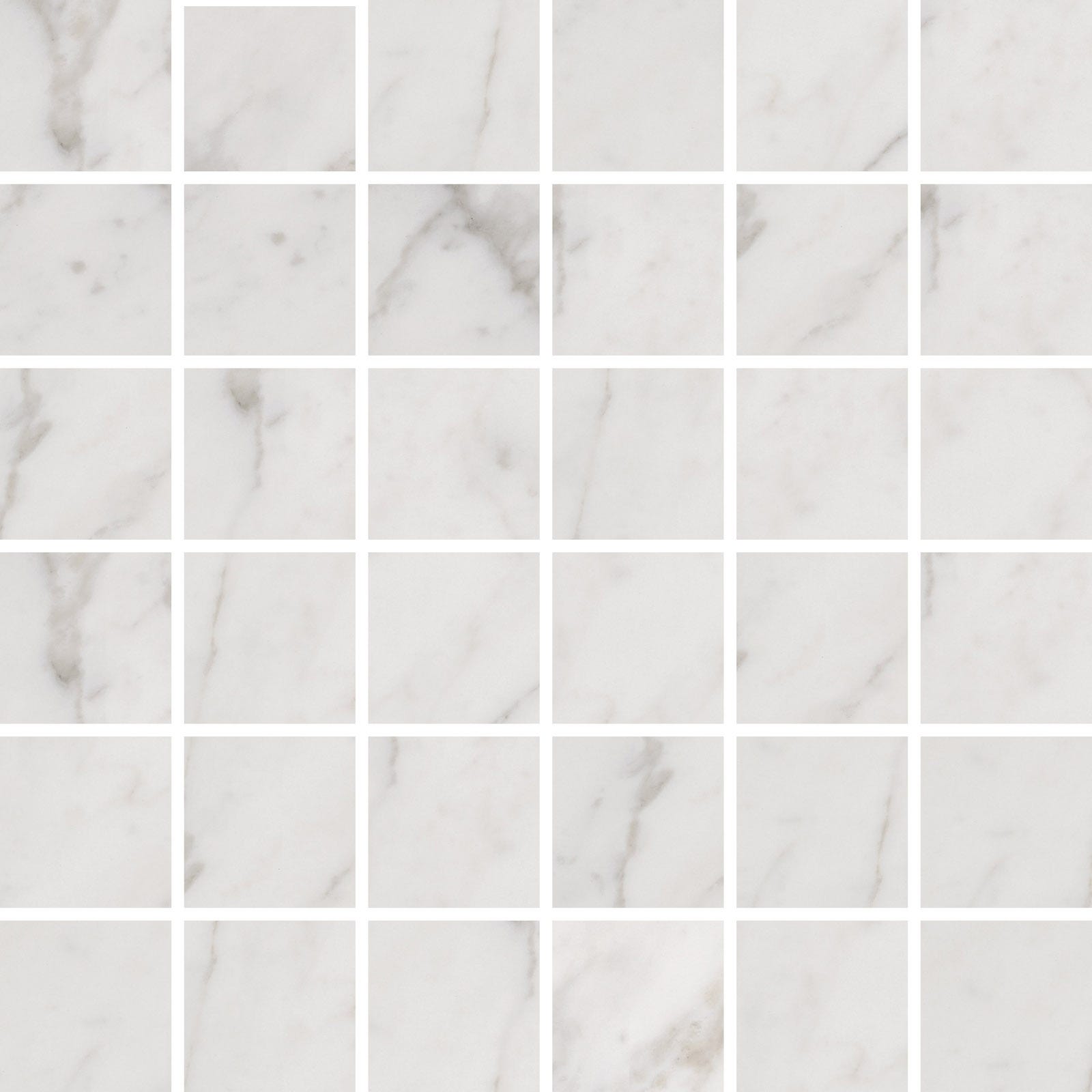CLASSIC ITALIANATE: Calacatta Aurea Straight Stack 2X2 Mosaic (12"x12"x8-mm | polished | rectified)