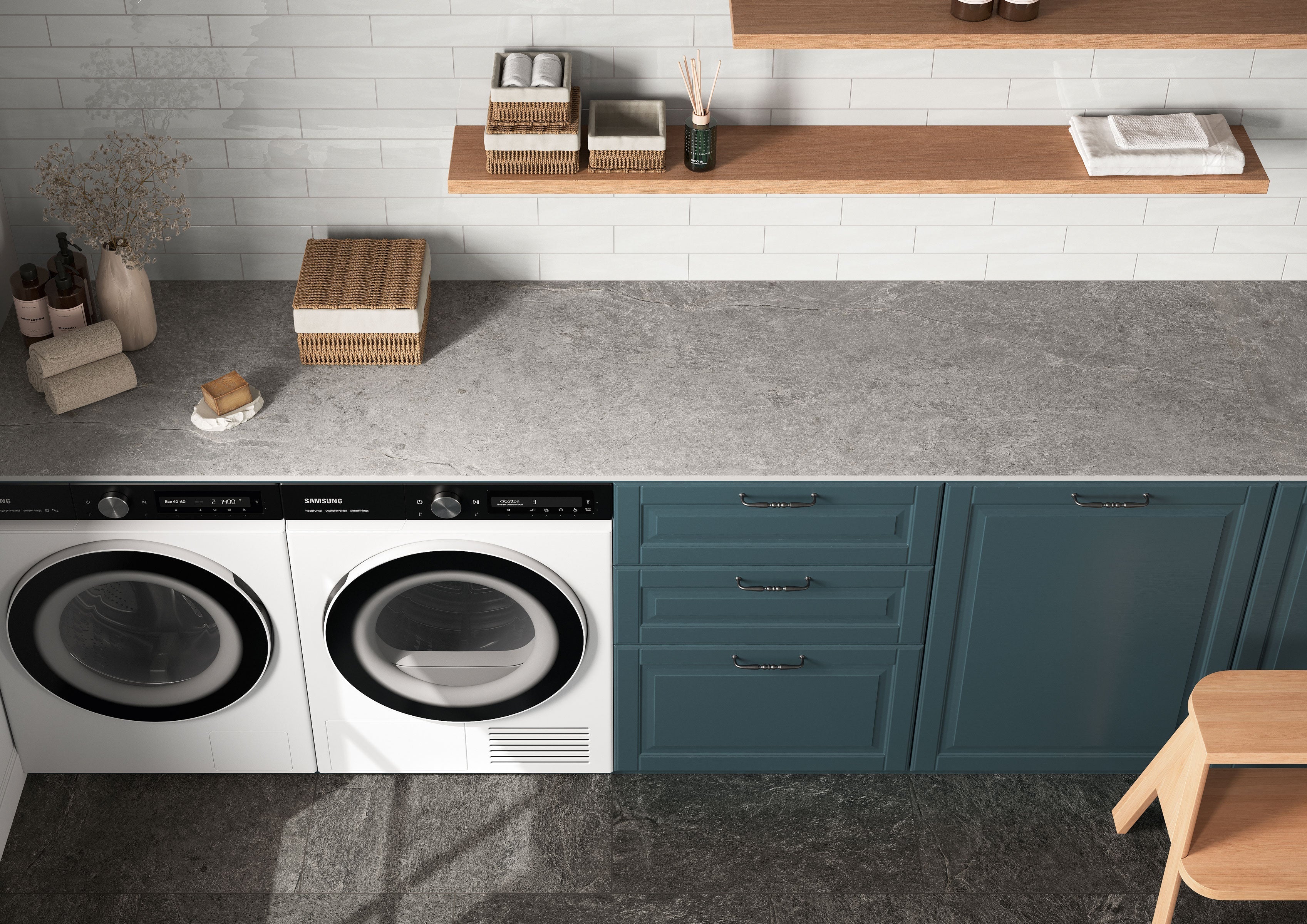 FARMHOUSE LIVING: Millstone Prefab Slab (32"x96"x12-mm | matte)