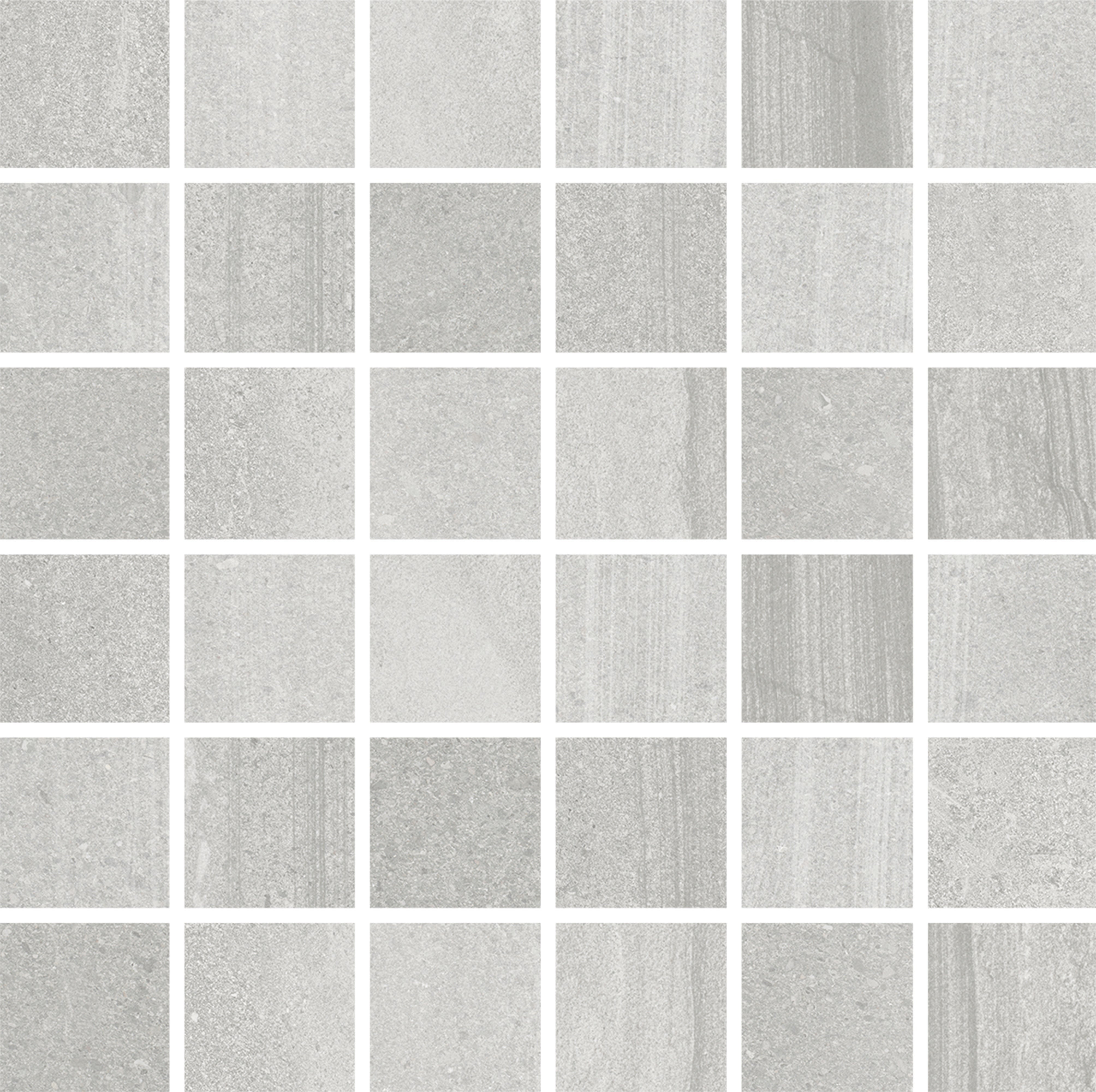 SILHOUETTE SANDS: Dawn Mirage Straight Stack 2X2 Mosaic (12"x12"x8-mm | natural | rectified)