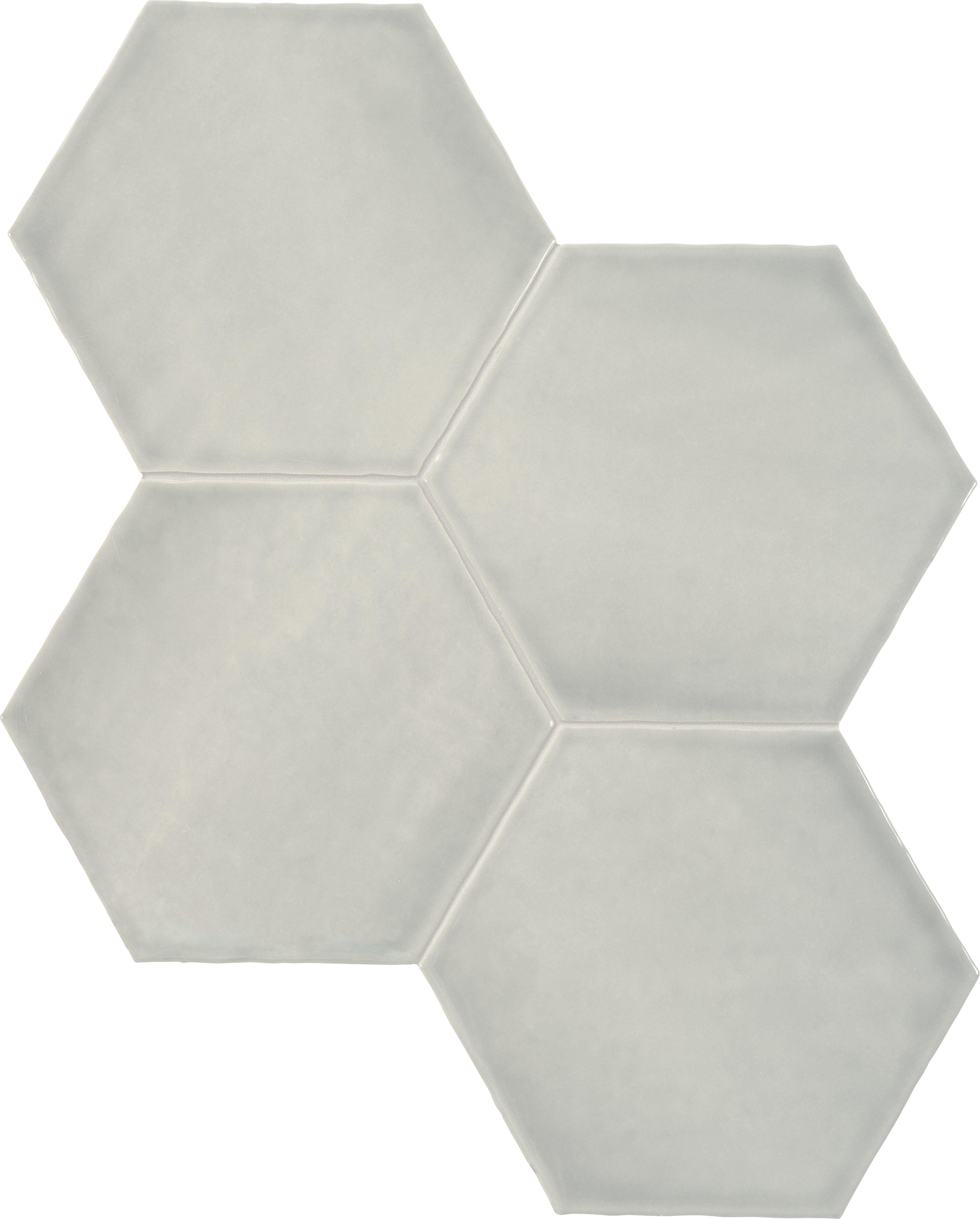 TERAMODA: Bamboo Hexagon Hexagon Ceramic Field Tile (6"×6 13/16"×11/32" | Glossy | Pressed)