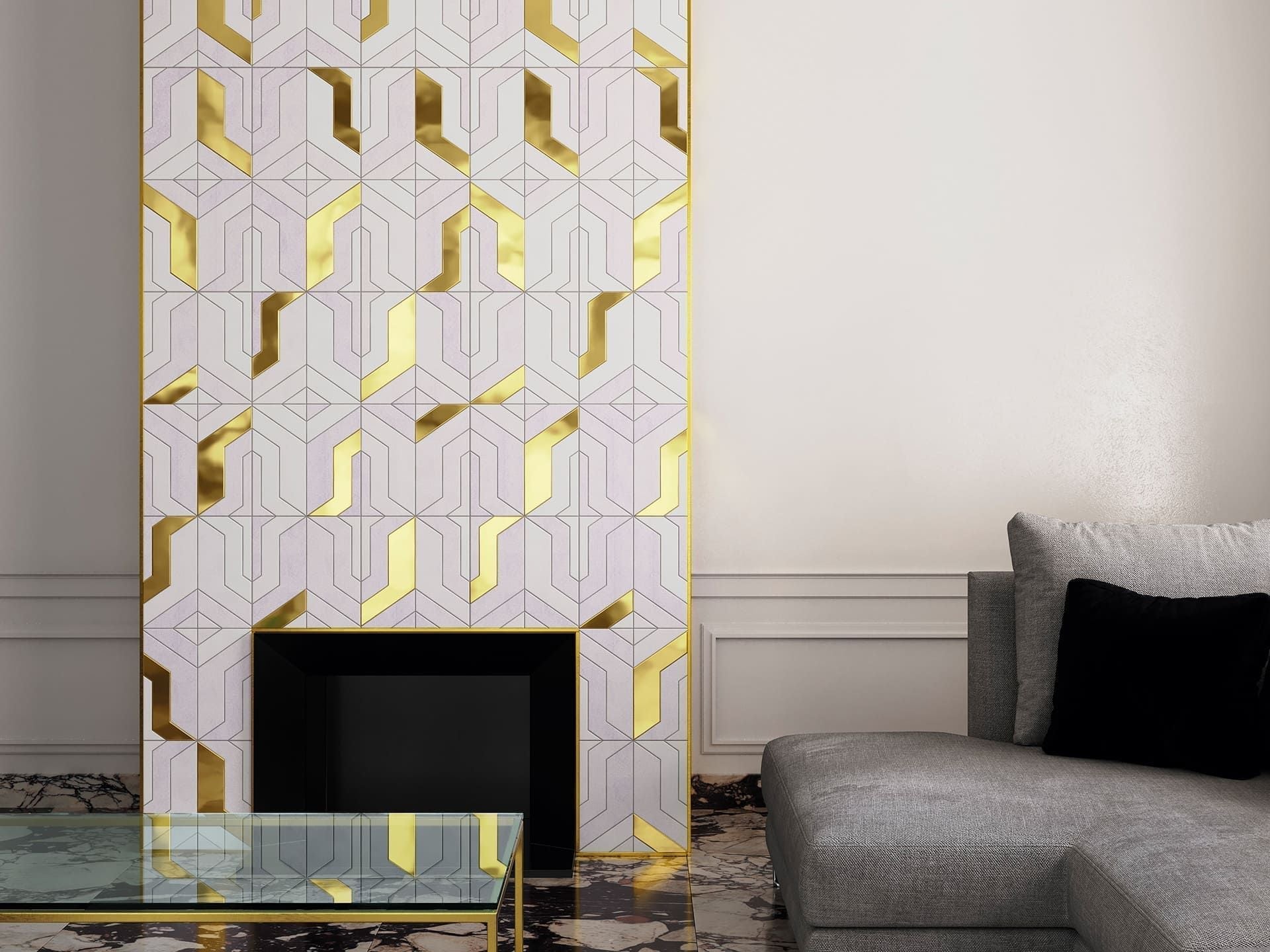 Focus Gold Mosaic (11x11x9.8-mm | matt)