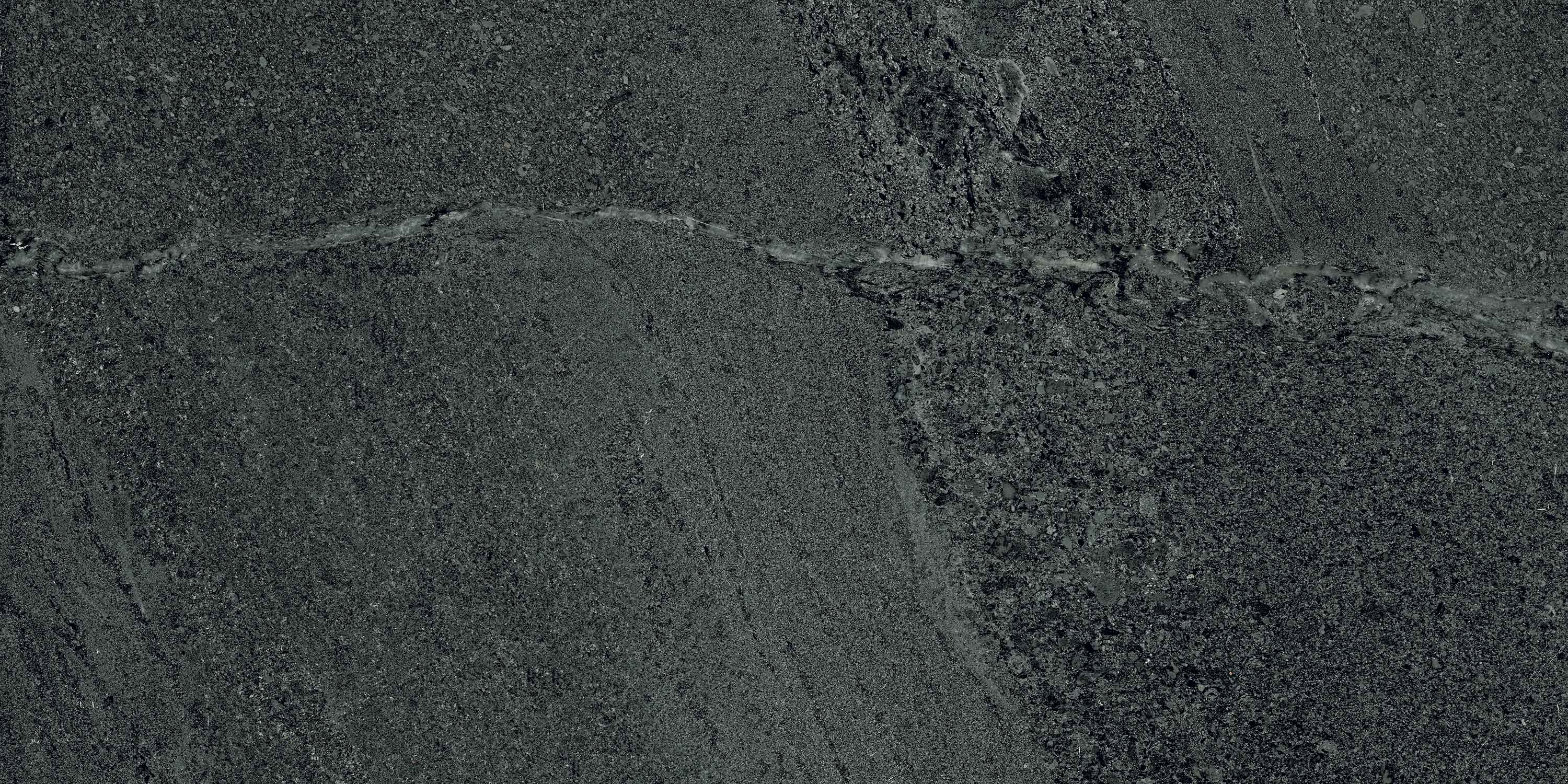 MILESTONE West Black porcelain field tile, top-down product view, 12"×24"×11/32" size. Premium porcelain for floors and walls.