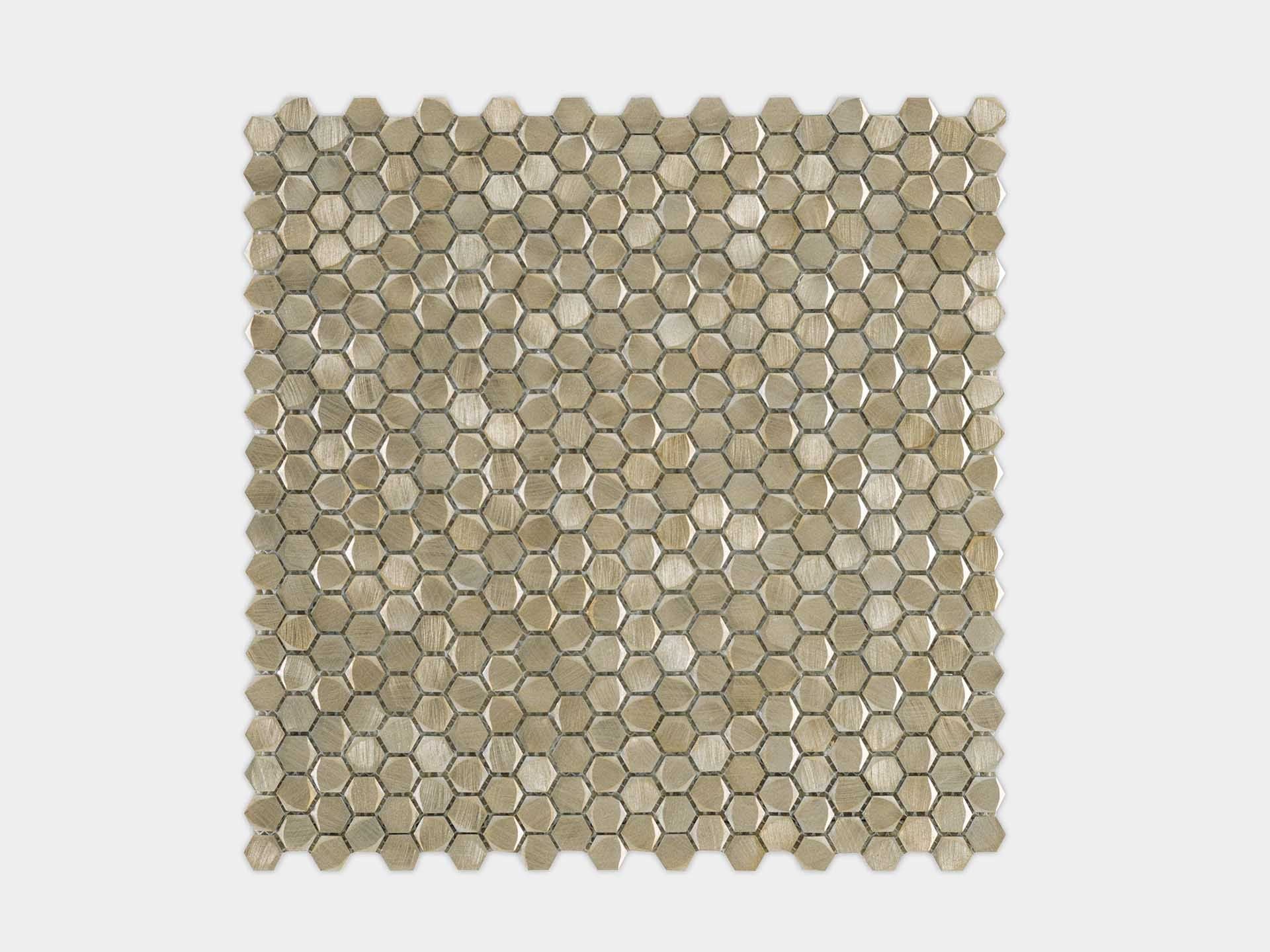 Gravity Gold Hexagon Mosaic (12x12 | gloss)