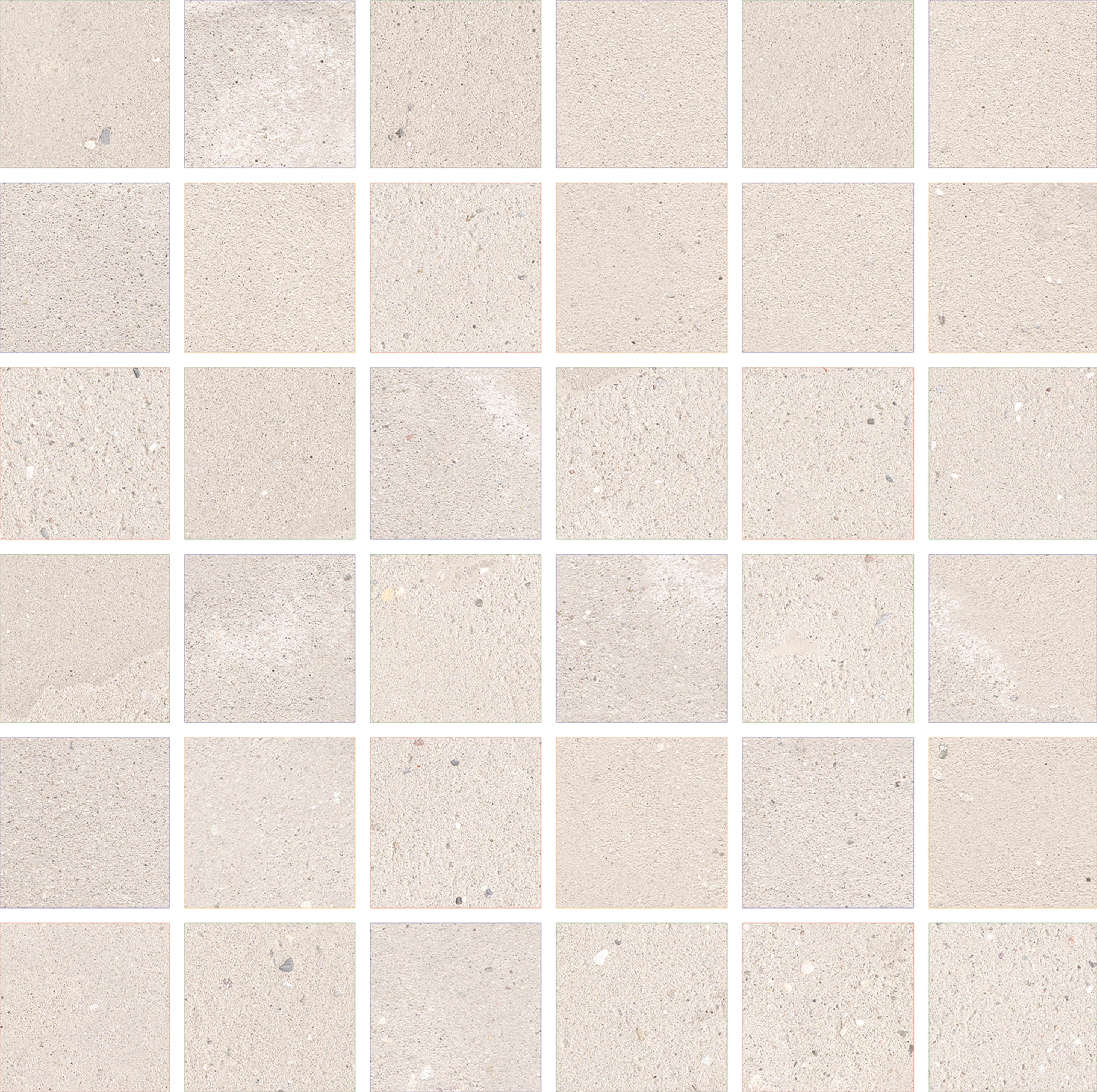 VENETIAN VISTA: Venetian Veil Straight Stack 2X2 Mosaic (12"x12"x8-mm | natural | rectified)