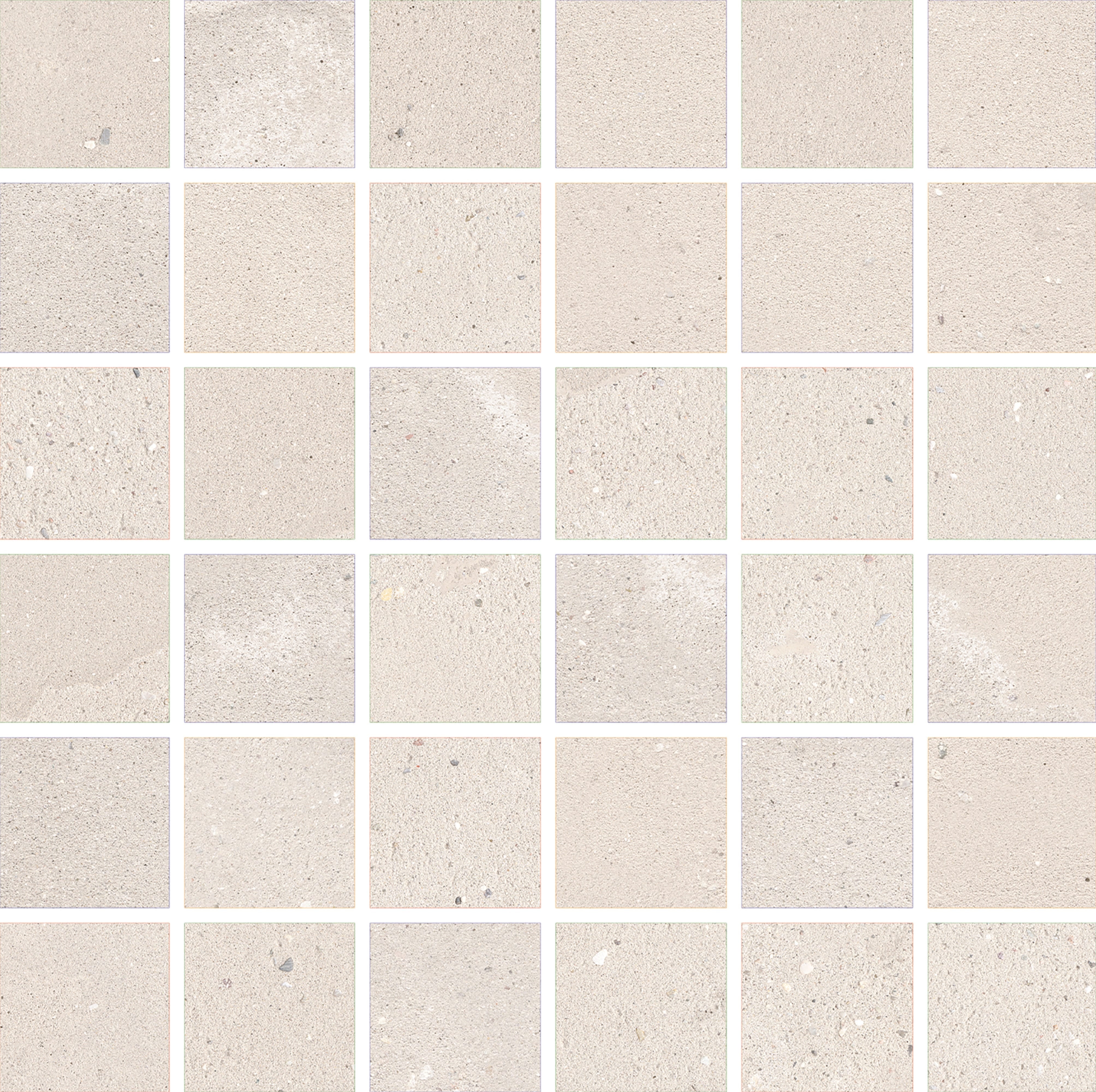 VENETIAN VISTA: Venetian Veil Straight Stack 2X2 Mosaic (12"x12"x8-mm | natural | rectified)