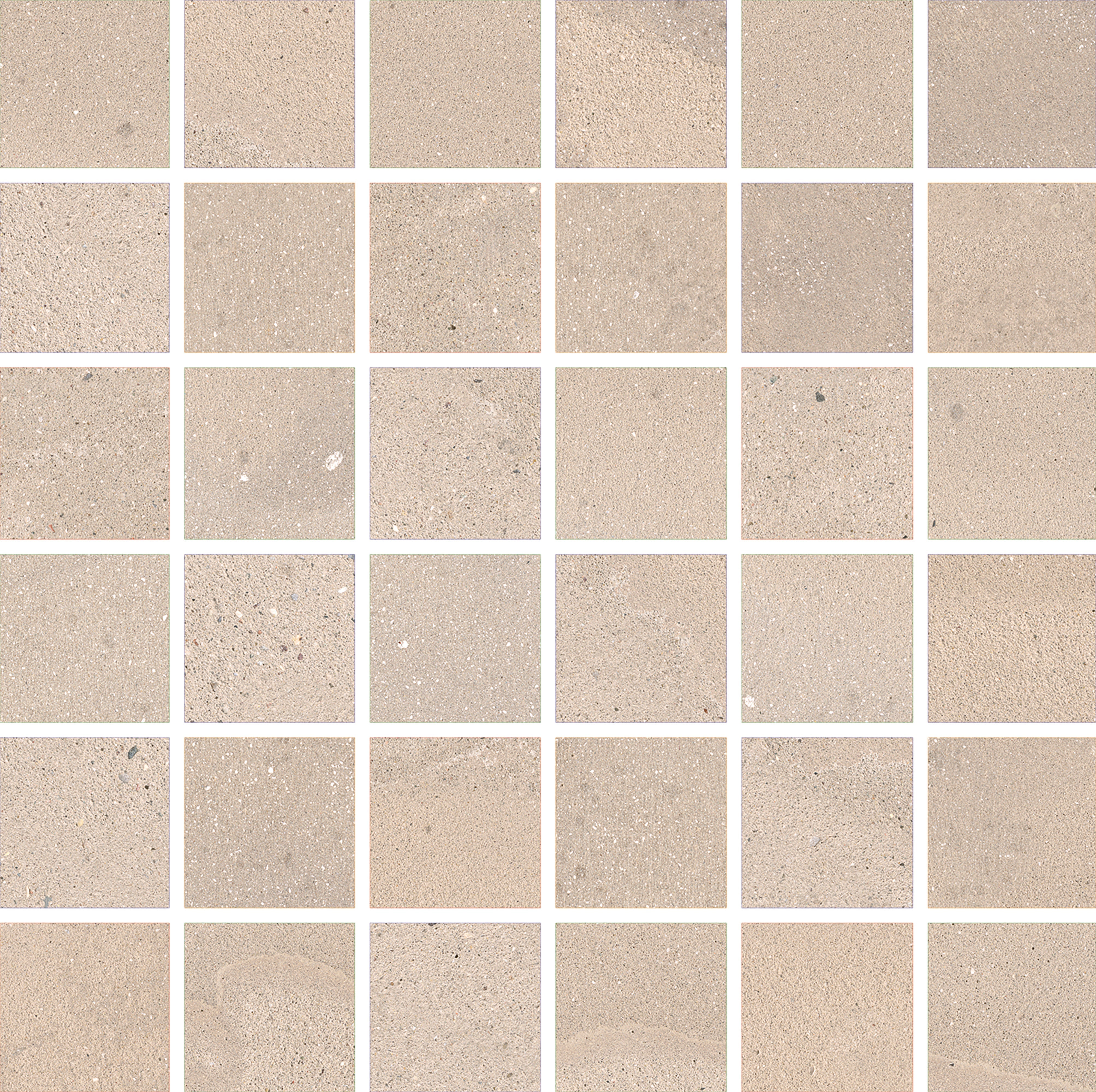 VENETIAN VISTA: Doge'S Dawn Straight Stack 2X2 Mosaic (12"x12"x8-mm | natural | rectified)