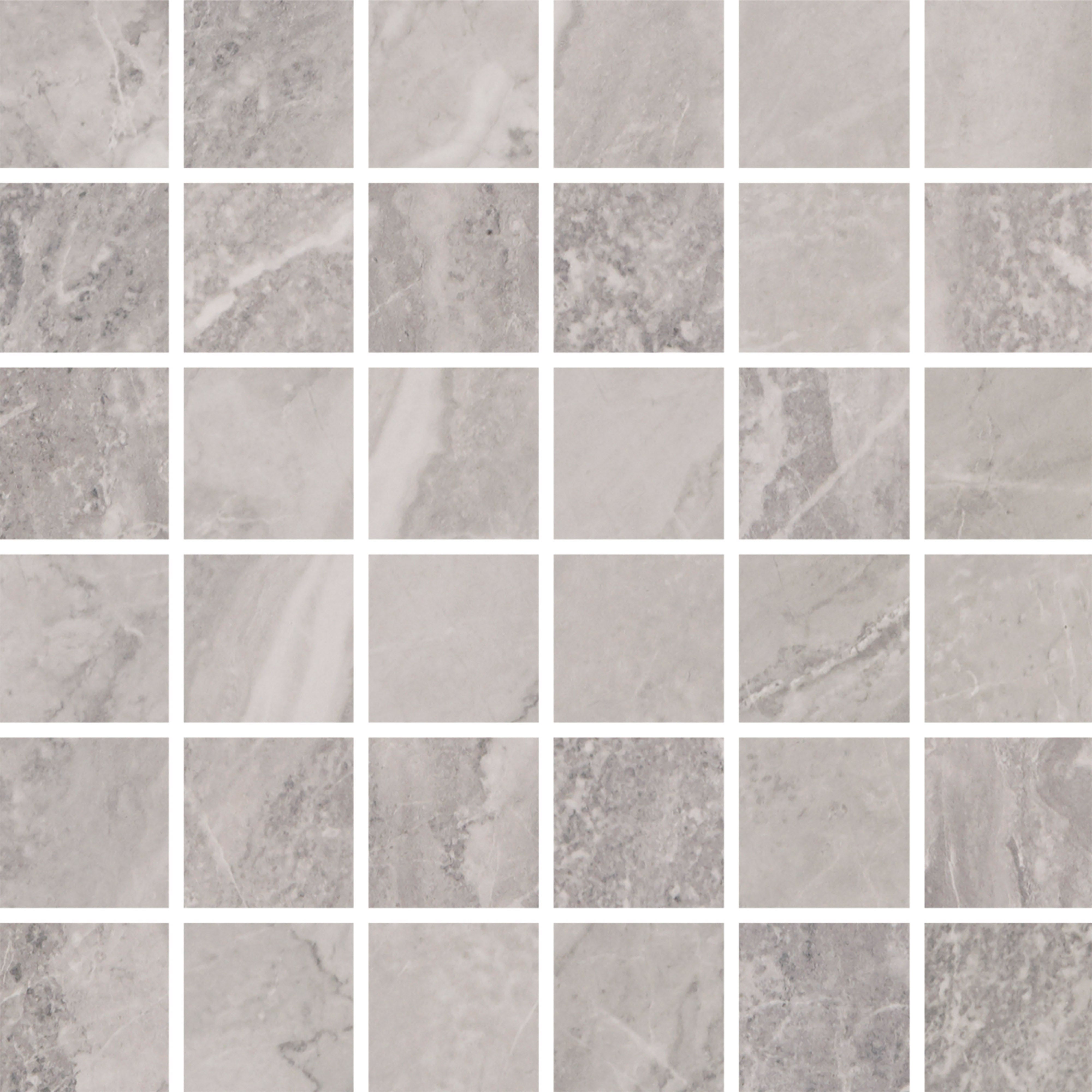TEMPEST ELEGANCE: Gale Grace Straight Stack 2X2 Mosaic (12"x12"x8-mm | natural | rectified)