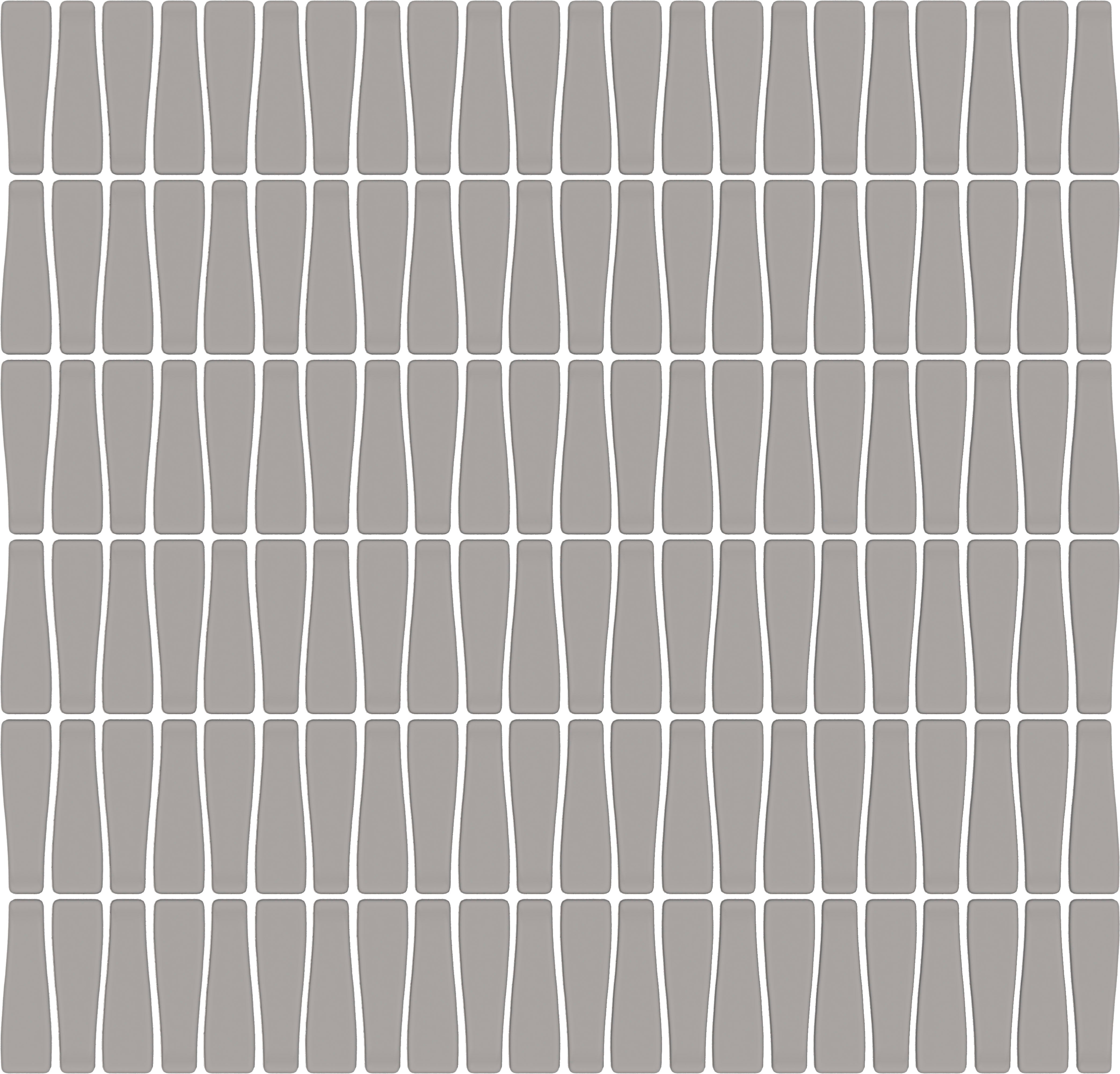 CADENCE GLASS: Steel String Tapered Mosaic (12"x12"x6-mm | matte | pressed)