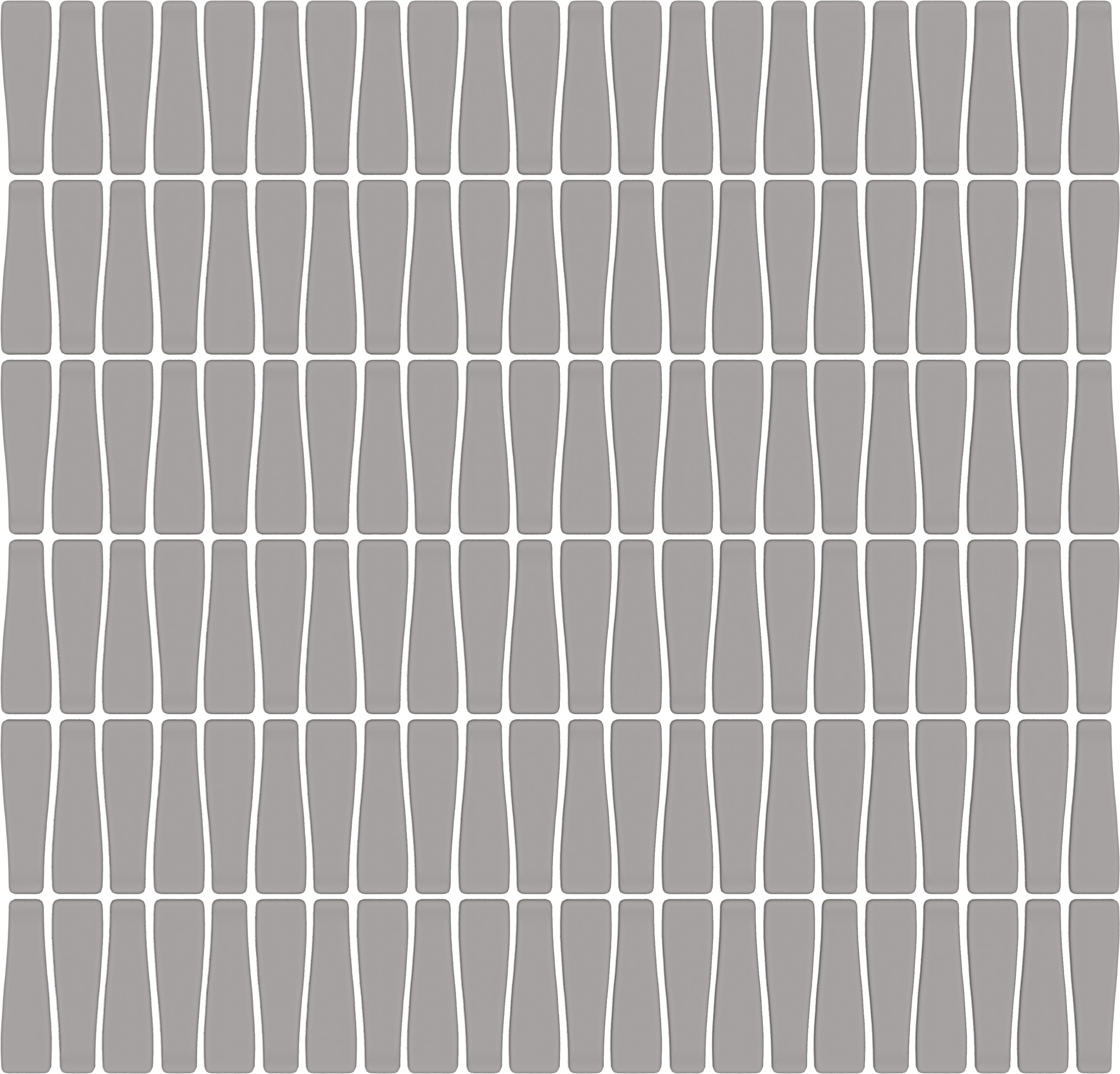 CADENCE GLASS: Steel String Tapered Mosaic (12"x12"x6-mm | matte | pressed)