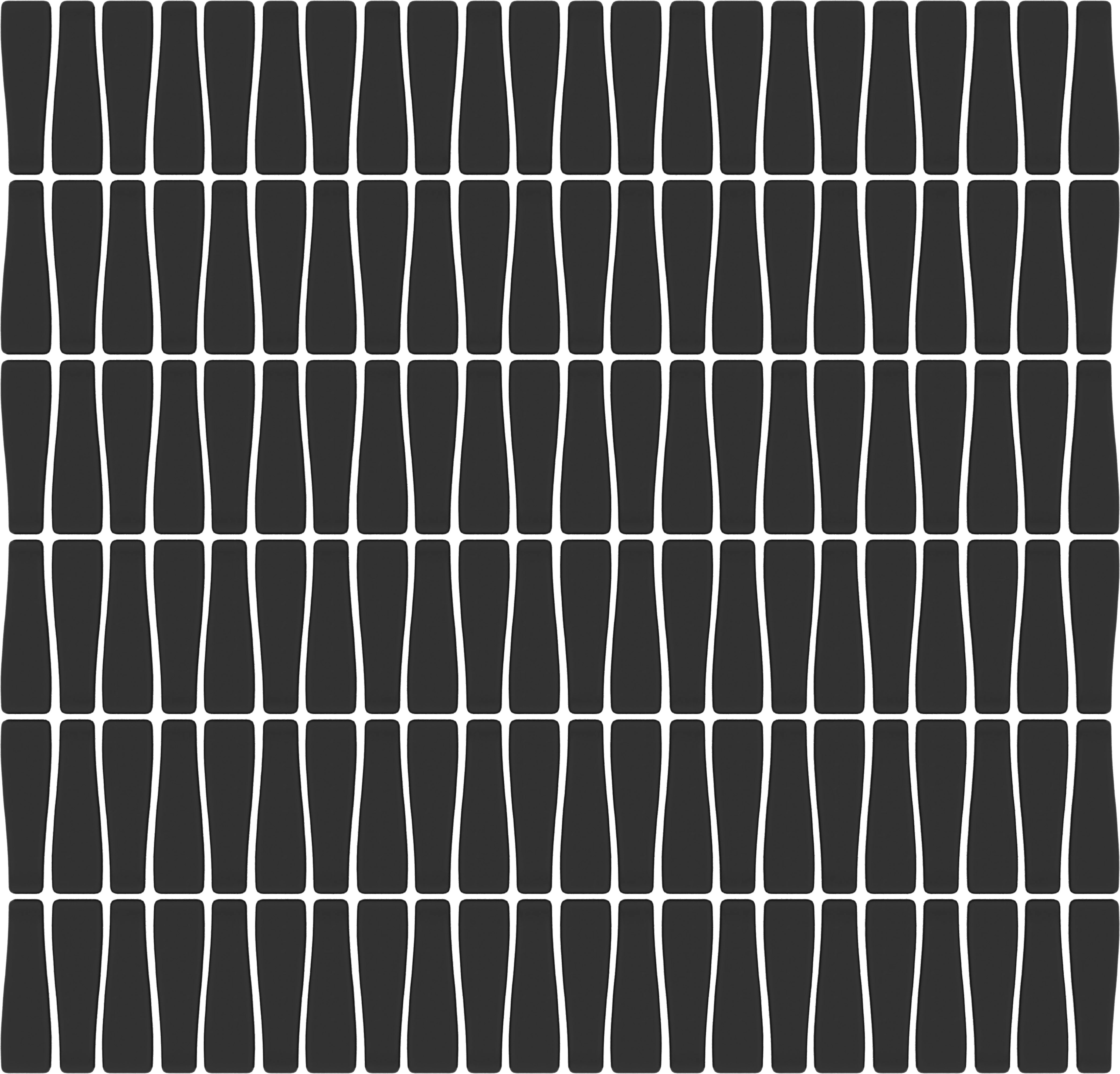 CADENCE GLASS: Midnight Bridge Tapered Mosaic (12"x12"x6-mm | matte | pressed)