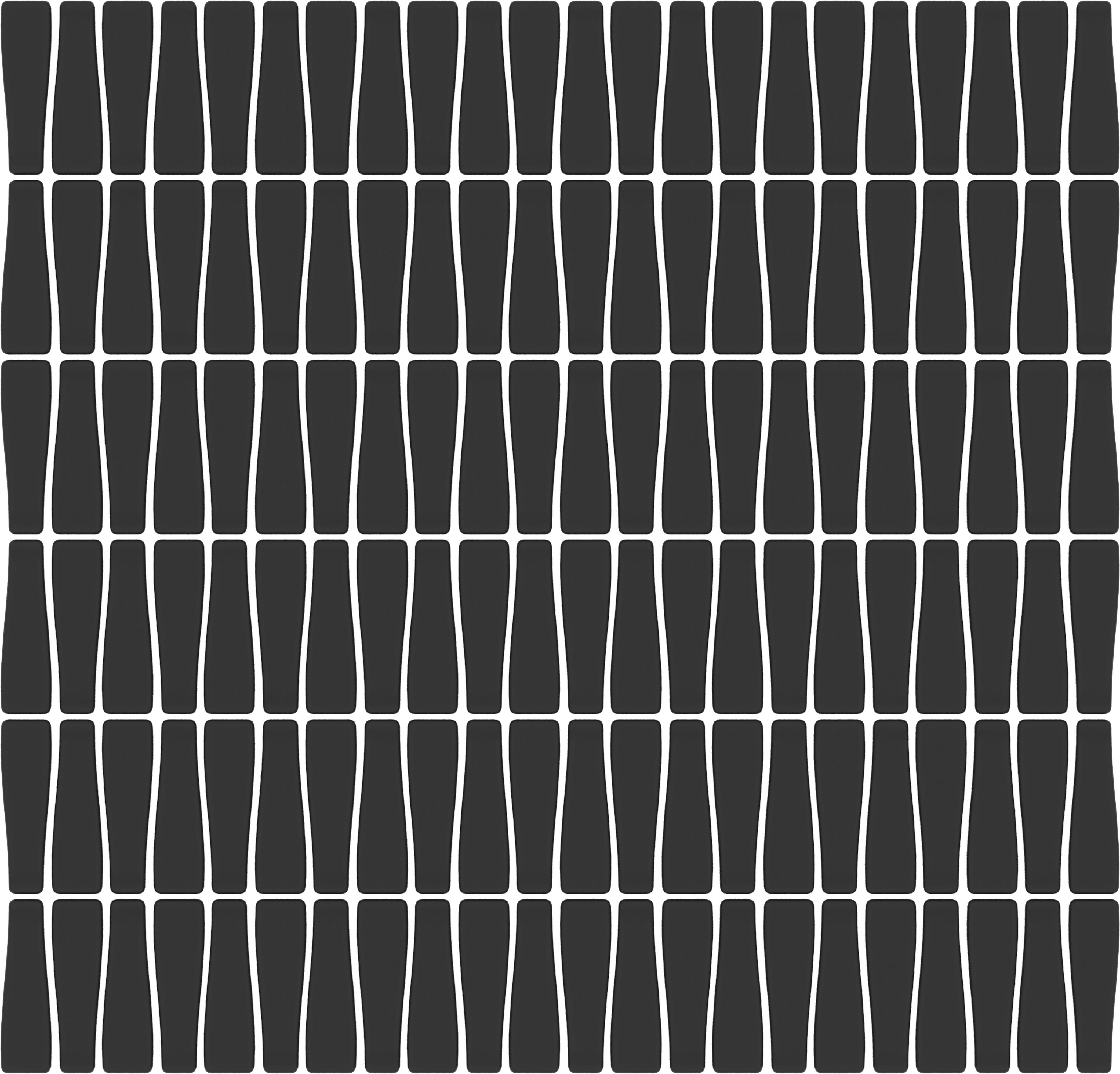 CADENCE GLASS: Midnight Bridge Tapered Mosaic (12"x12"x6-mm | matte | pressed)
