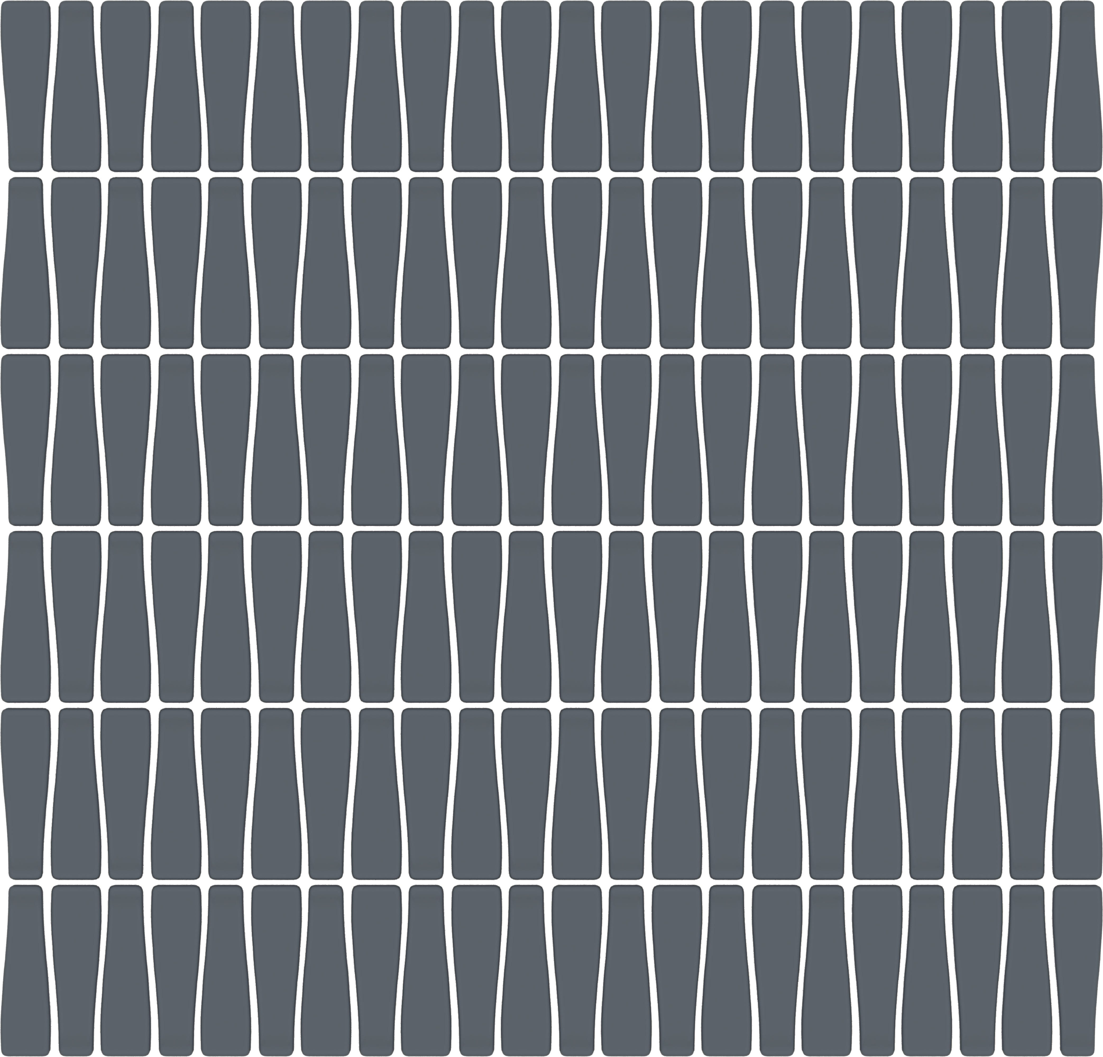 CADENCE GLASS: Twilight Groove Tapered Mosaic (12"x12"x6-mm | matte | pressed)
