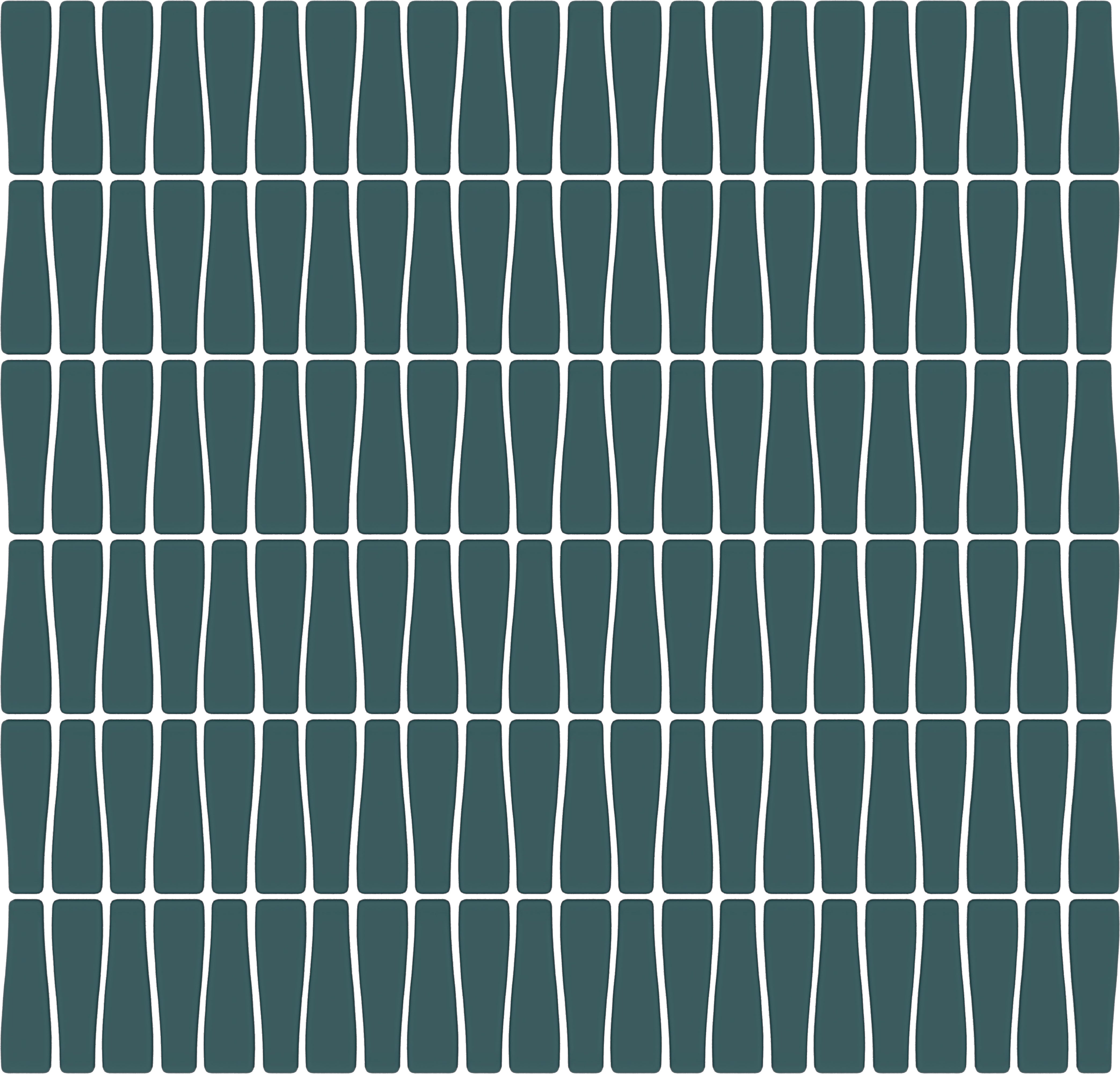 CADENCE GLASS: River Harmony Tapered Mosaic (12"x12"x6-mm | matte | pressed)