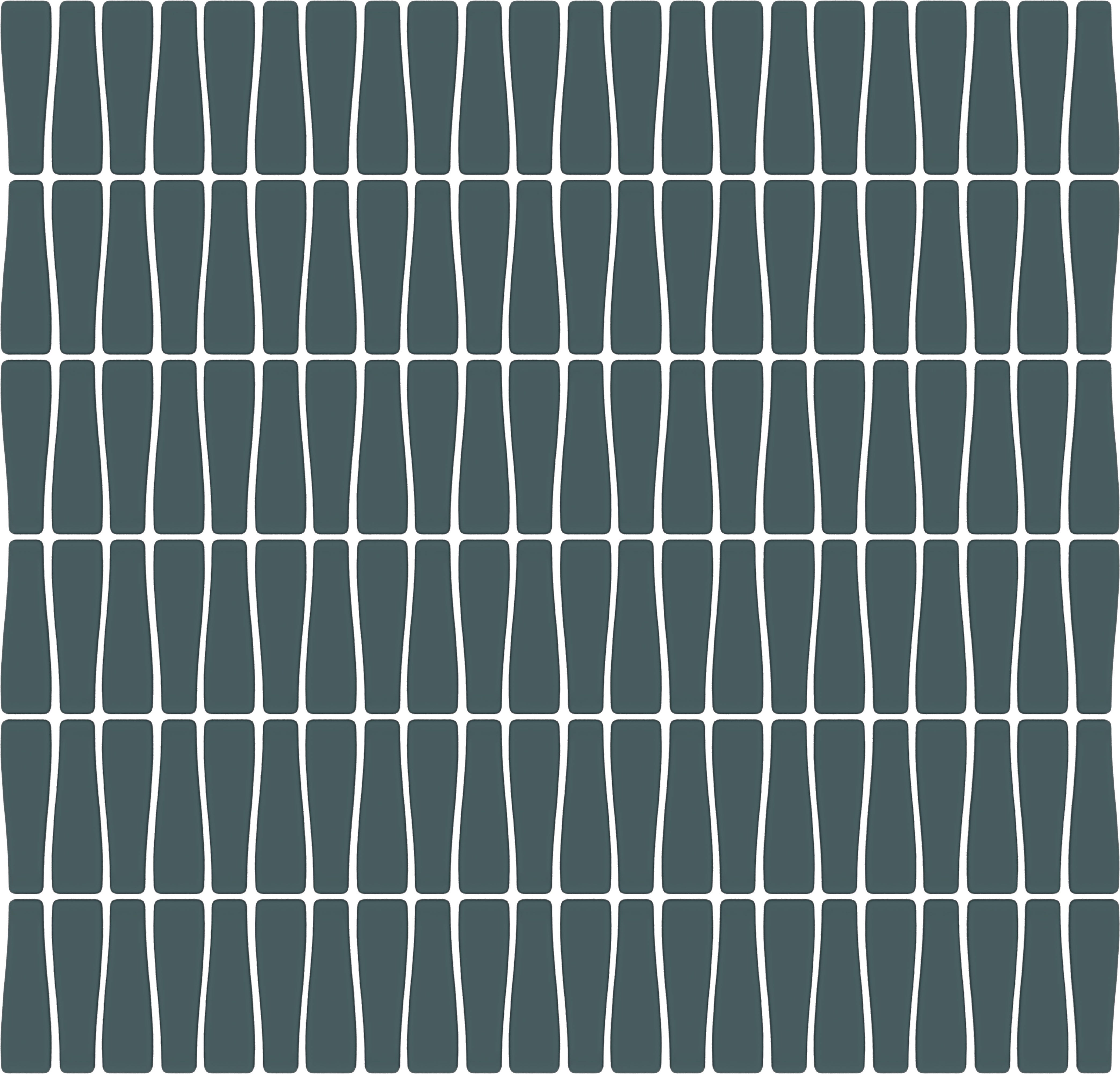 CADENCE GLASS: River Harmony Tapered Mosaic (12"x12"x6-mm | matte | pressed)