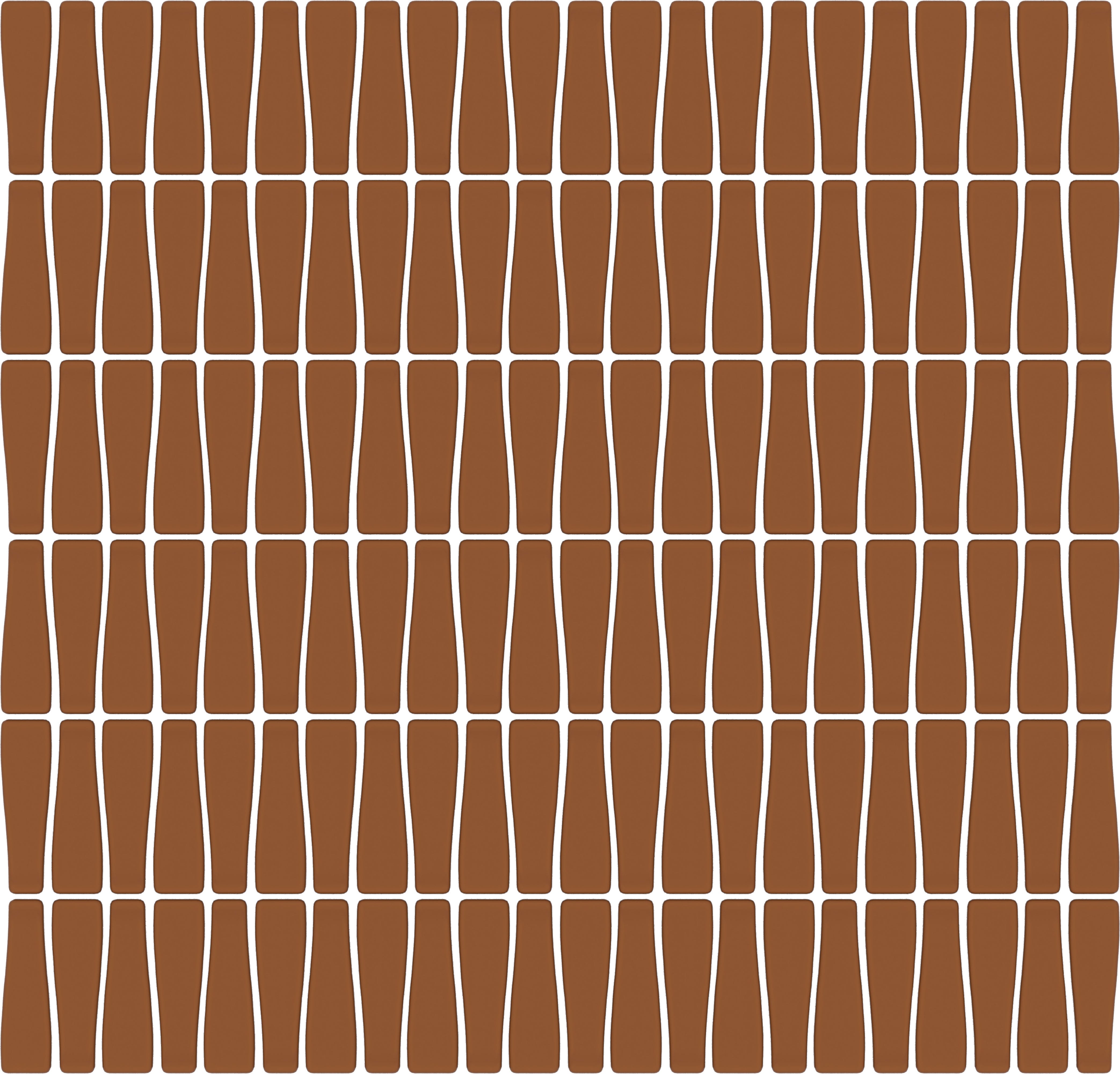 CADENCE GLASS: Sunset Riff Tapered Mosaic (12"x12"x6-mm | matte | pressed)