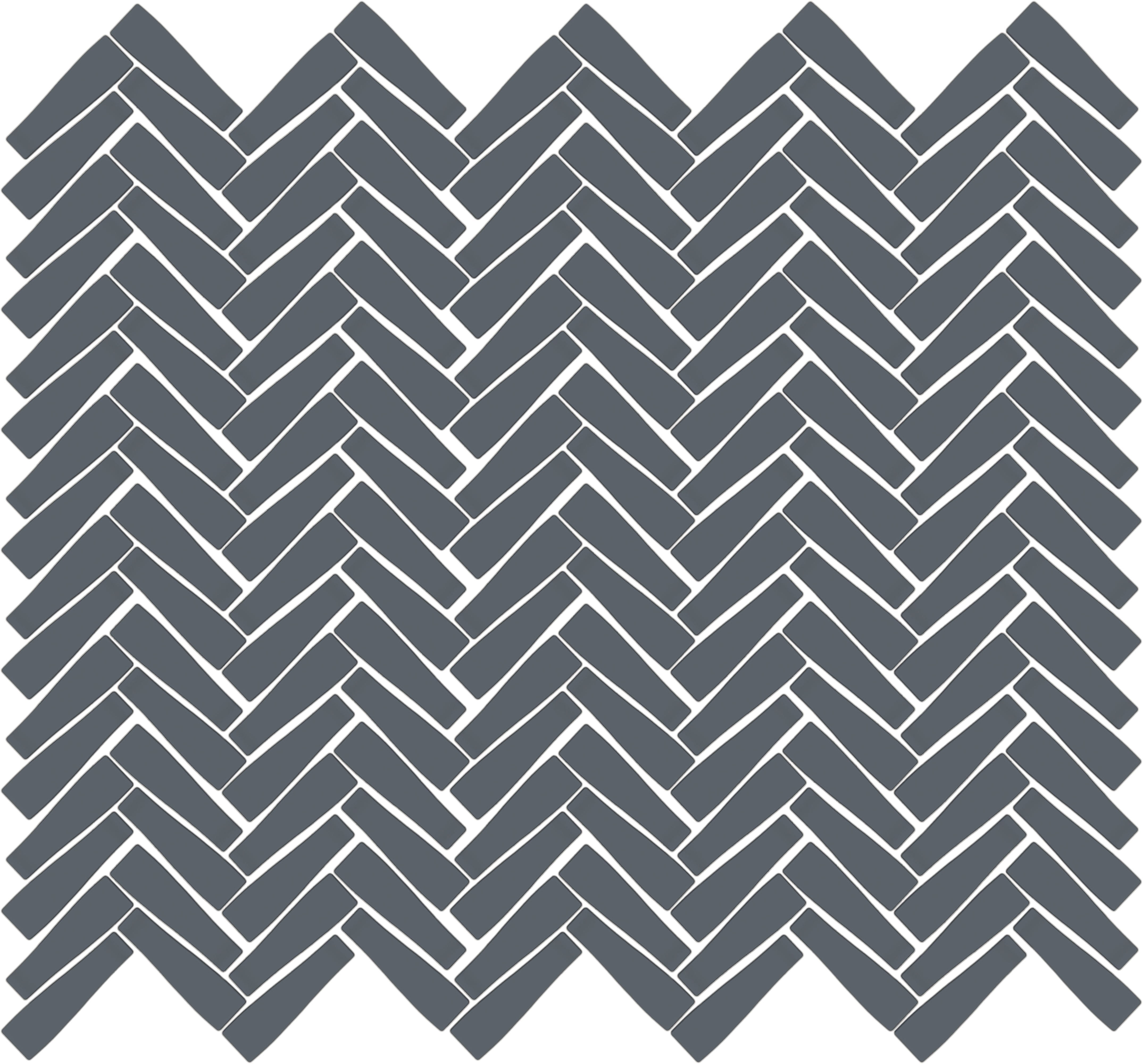 CADENCE GLASS: Twilight Groove Herringbone Mosaic (11"x11"x6-mm | matte | pressed)