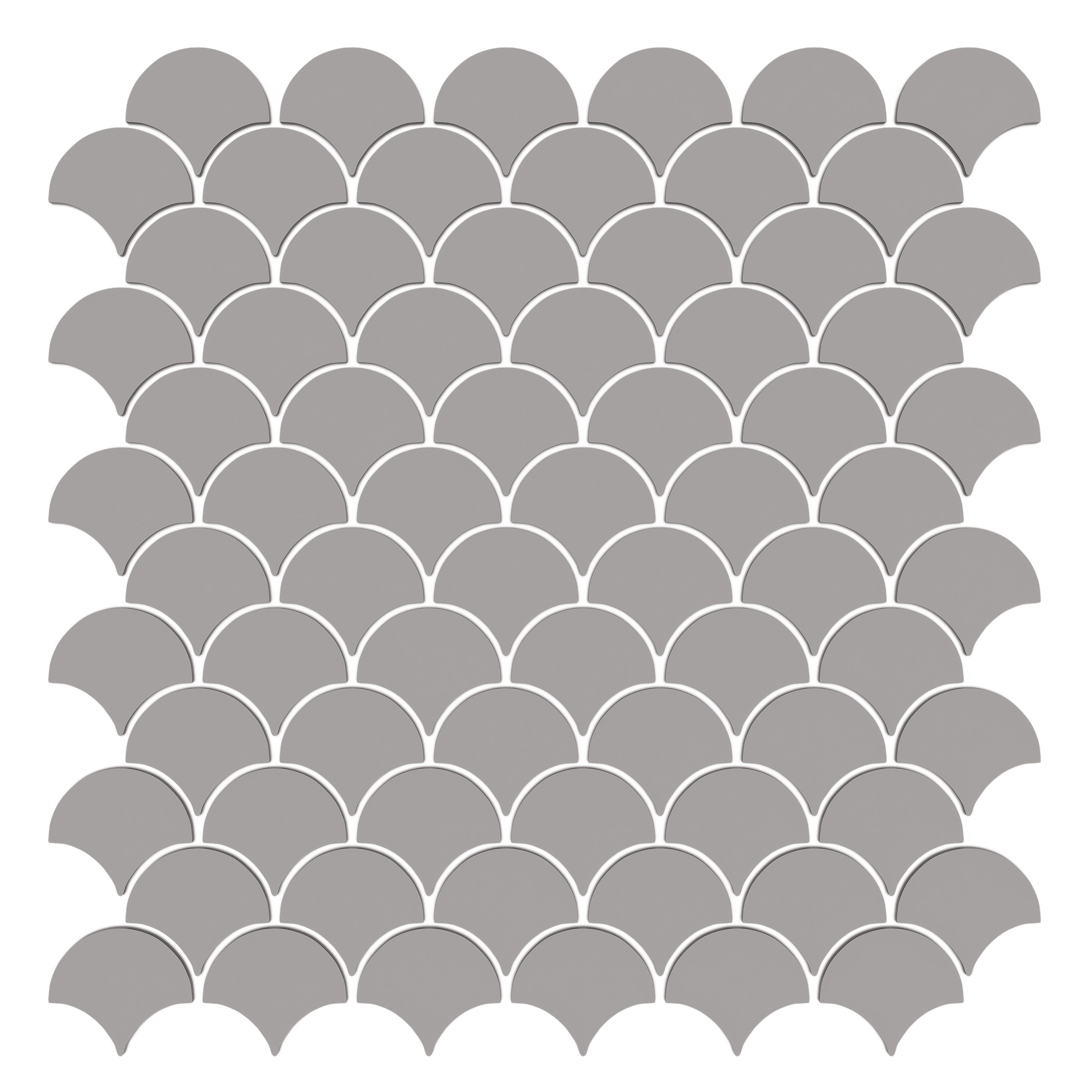 CADENCE GLASS: Steel String Scales Mosaic (11"x12"x6-mm | matte | pressed)