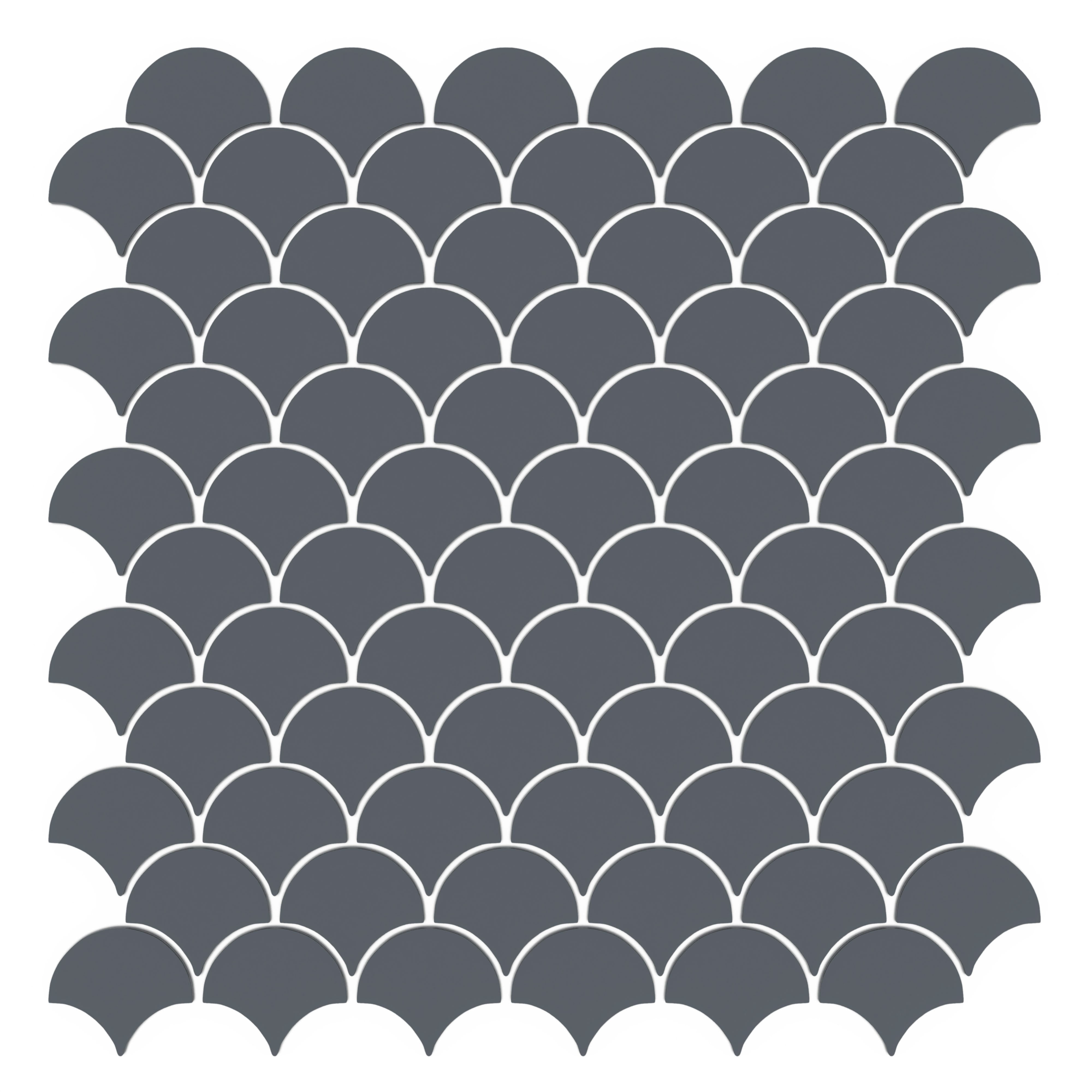 CADENCE GLASS: Twilight Groove Scales Mosaic (11"x12"x6-mm | matte | pressed)