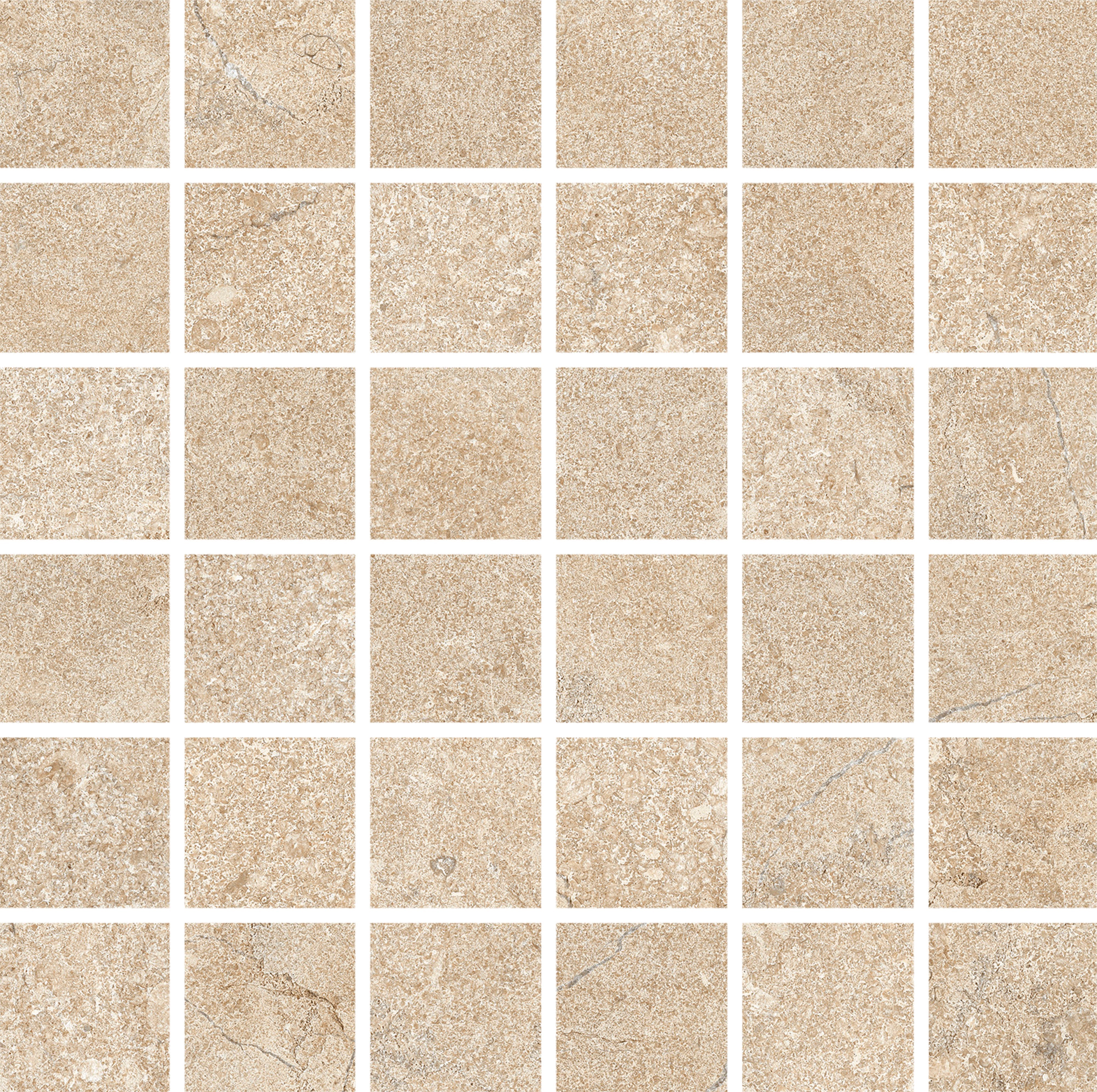 AURORA ELEGANCE: Sun-Kissed Sands Straight Stack 2X2 Mosaic (12"x12"x8-mm | polished | rectified)