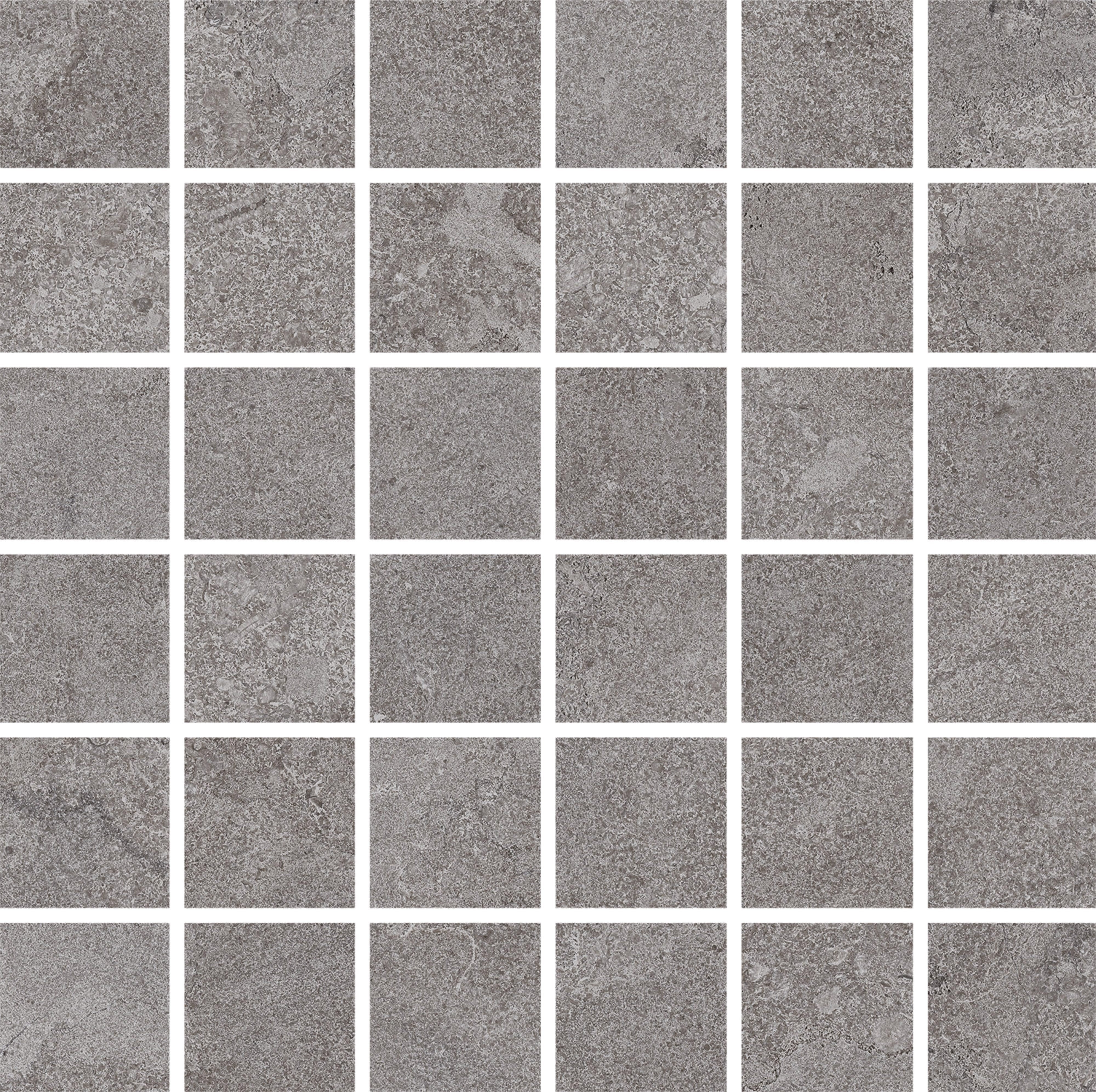 AURORA ELEGANCE: Ashen Dawn Straight Stack 2X2 Mosaic (12"x12"x8-mm | polished | rectified)