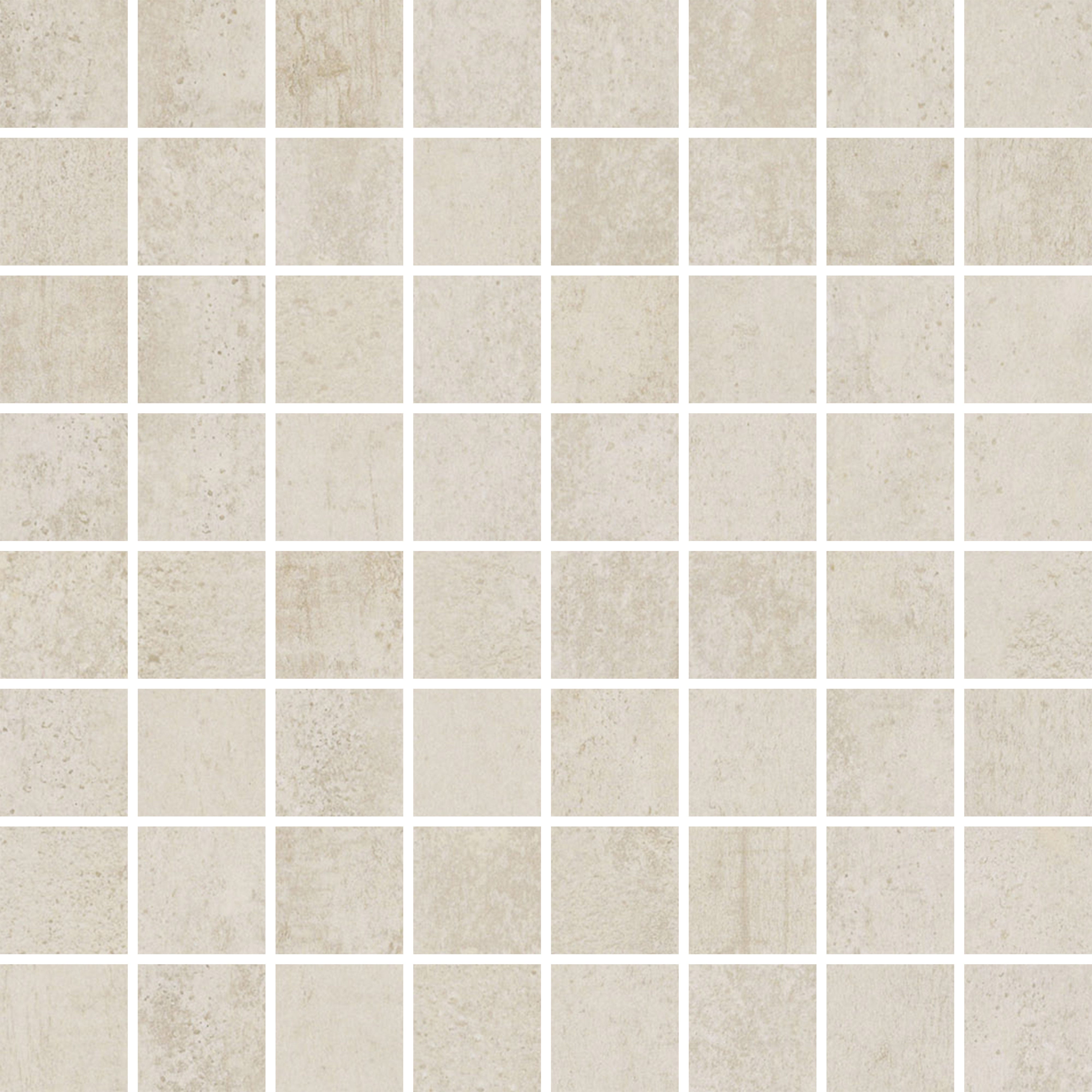 ETHEREAL HARMONY: Whispering Cloud Straight Stack 1.5X1.5 Mosaic (12"x12"x8-mm | natural | rectified)