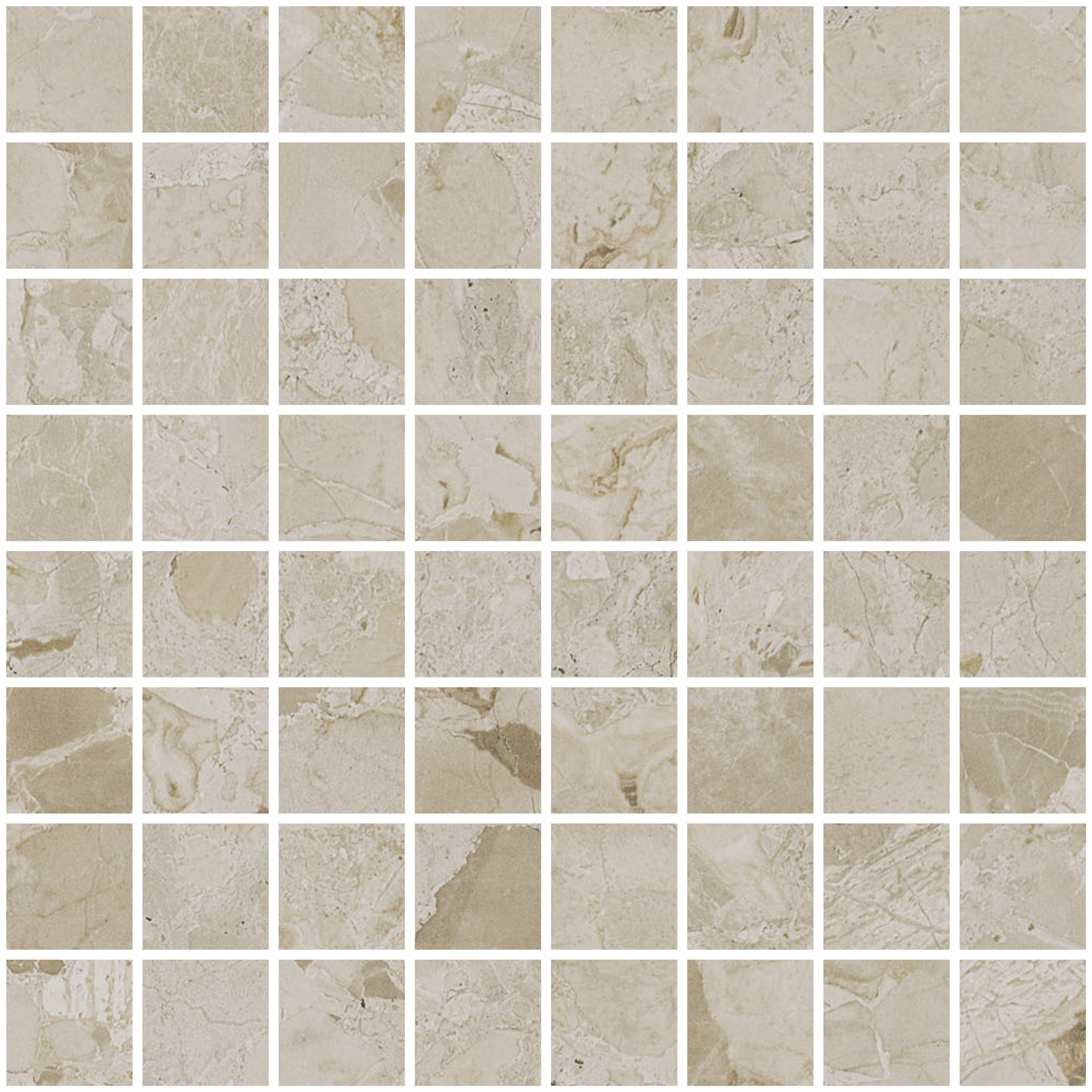 STONEWORK SONATA: Mocha Minuet Straight Stack 1.5X1.5 Mosaic (12"x12"x8.5-mm | natural | rectified)