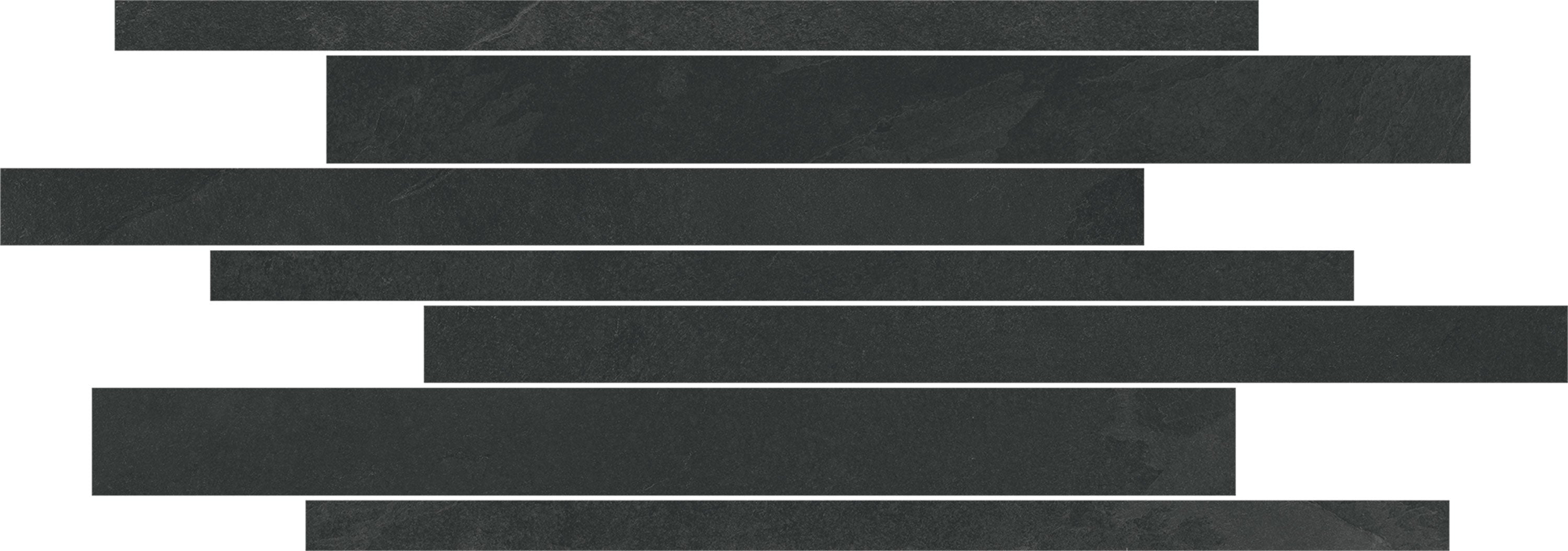 TREK Vulcan porcelain mosaic, top-down product view, 12"×24"×11/32" size. Premium porcelain for floors and walls.