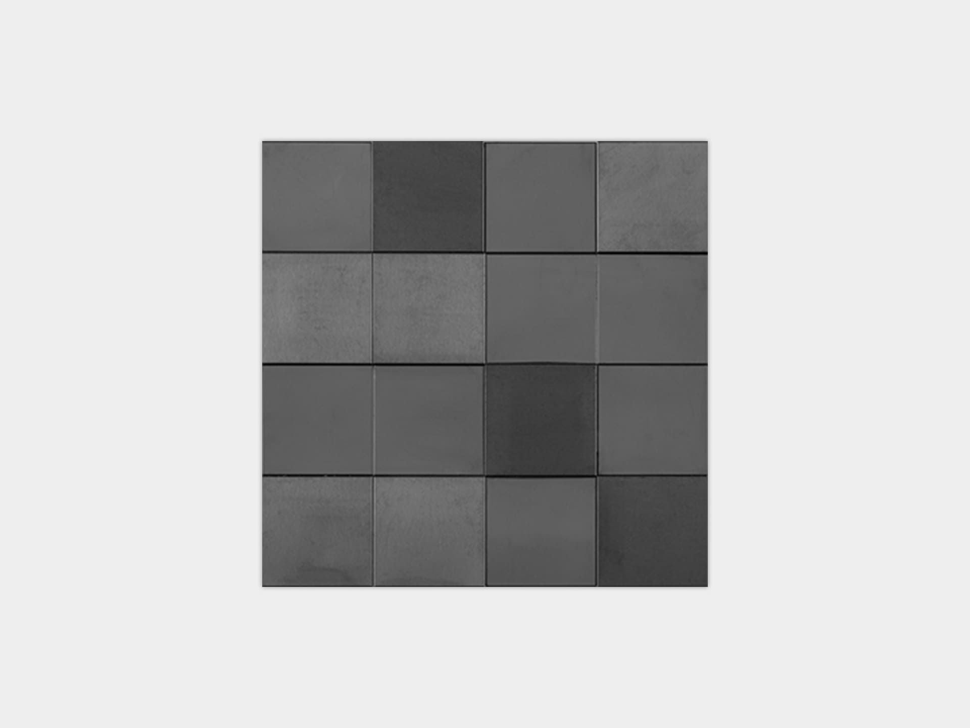 Metal Acero Anthracite 3D Cubes Mosaic (12x12 | matt-gloss)