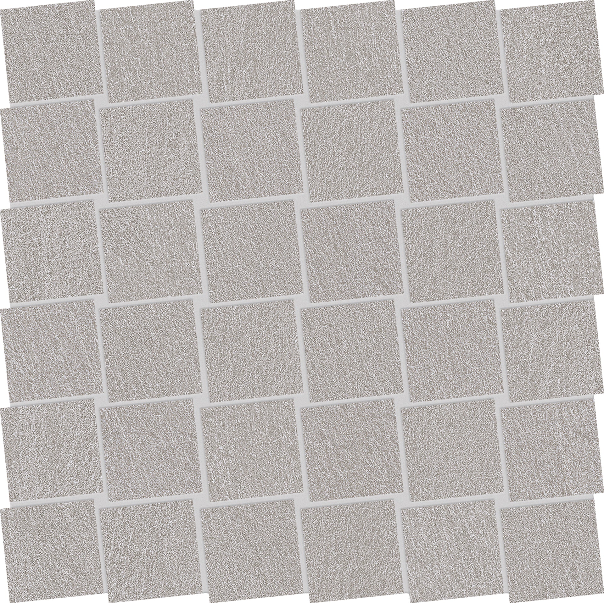 Stone Talk Grey porcelain mosaic tile by Emil, naturale finish, 11 13/16"x11 13/16"x9.5-mm size. Premium Italian porcelain for floors and walls.