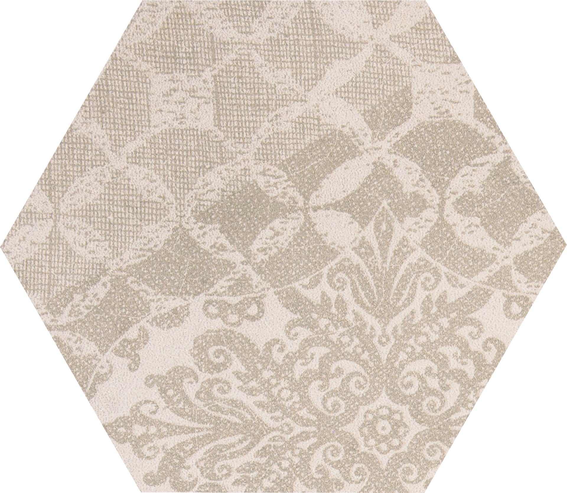 Gesso Taupe Linen porcelain decorative accent tile by Emil, 10 1/16"x11 9/16"x9.5-mm size. Premium Italian porcelain for floors and walls.