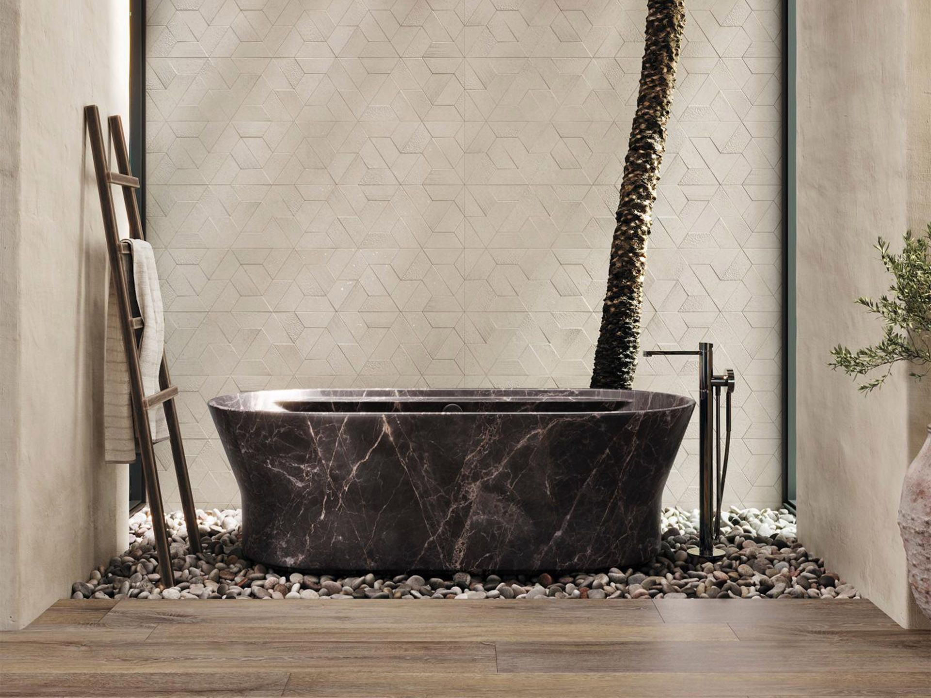 Terra Bone Deco Wall Tile (23x59x12.5-mm | matt)