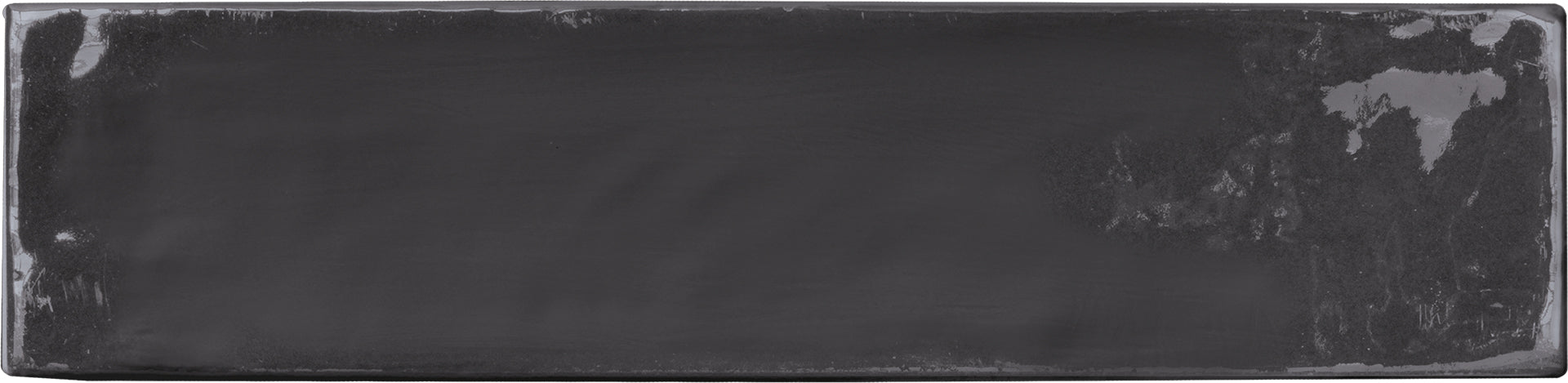 Totalook Antracite porcelain decorative accent tile by Emil, 2 3/8"x9 7/16"x9.5-mm size. Premium Italian porcelain for floors and walls.