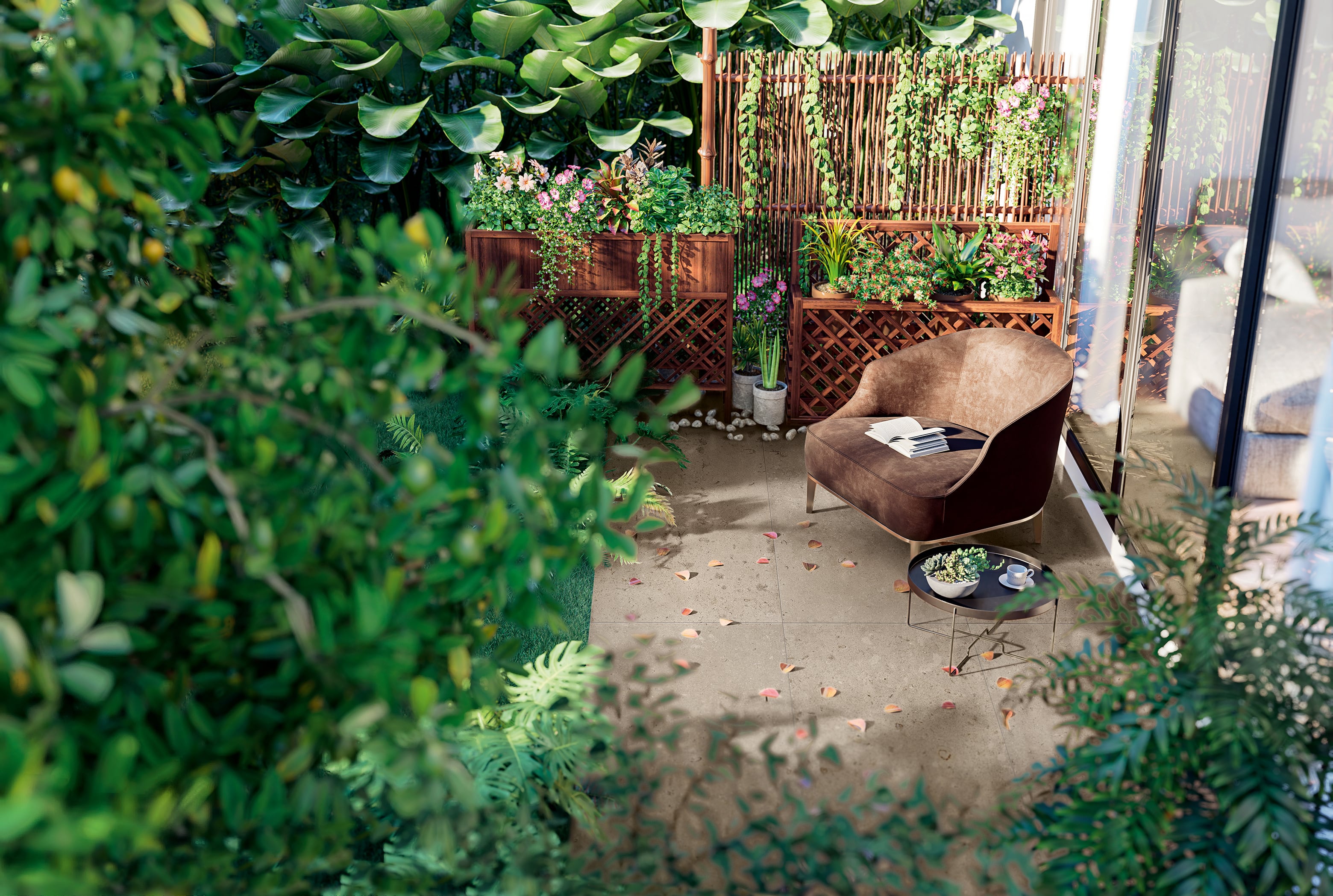 LITH: Antique Cream Paving Tile (24"x48"x20-mm | grip)