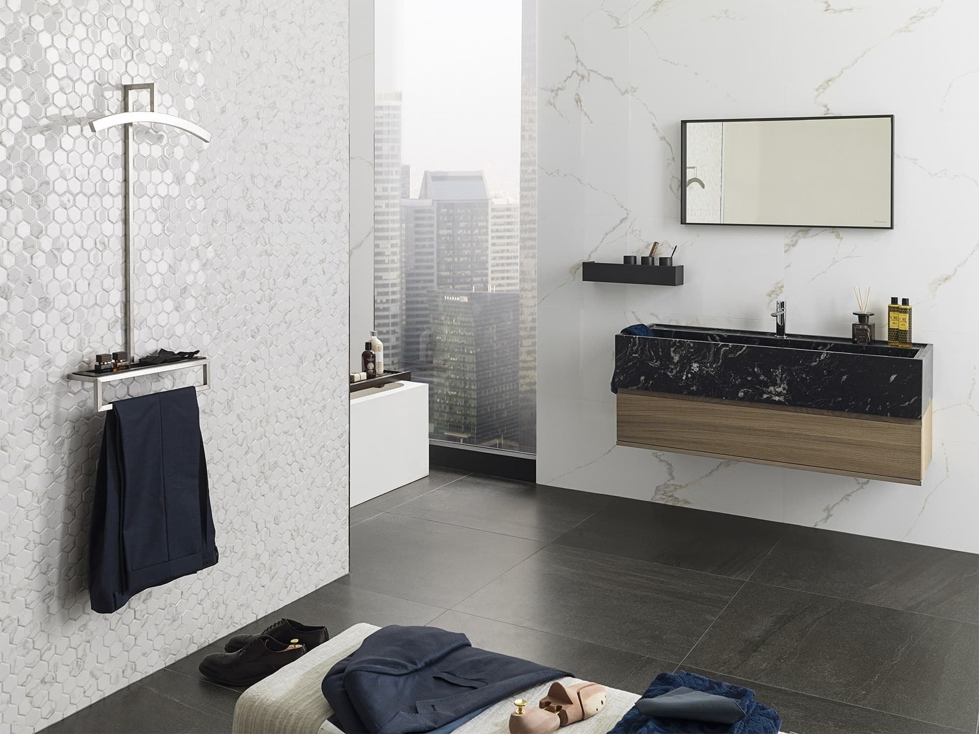 Persia White Wall Tile (18x47x10-mm | gloss)