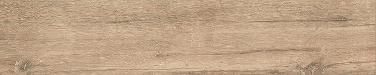 ASPEN Oak porcelain field tile, top-down product view, 8"×40"×5/16" size. Premium porcelain for floors and walls.