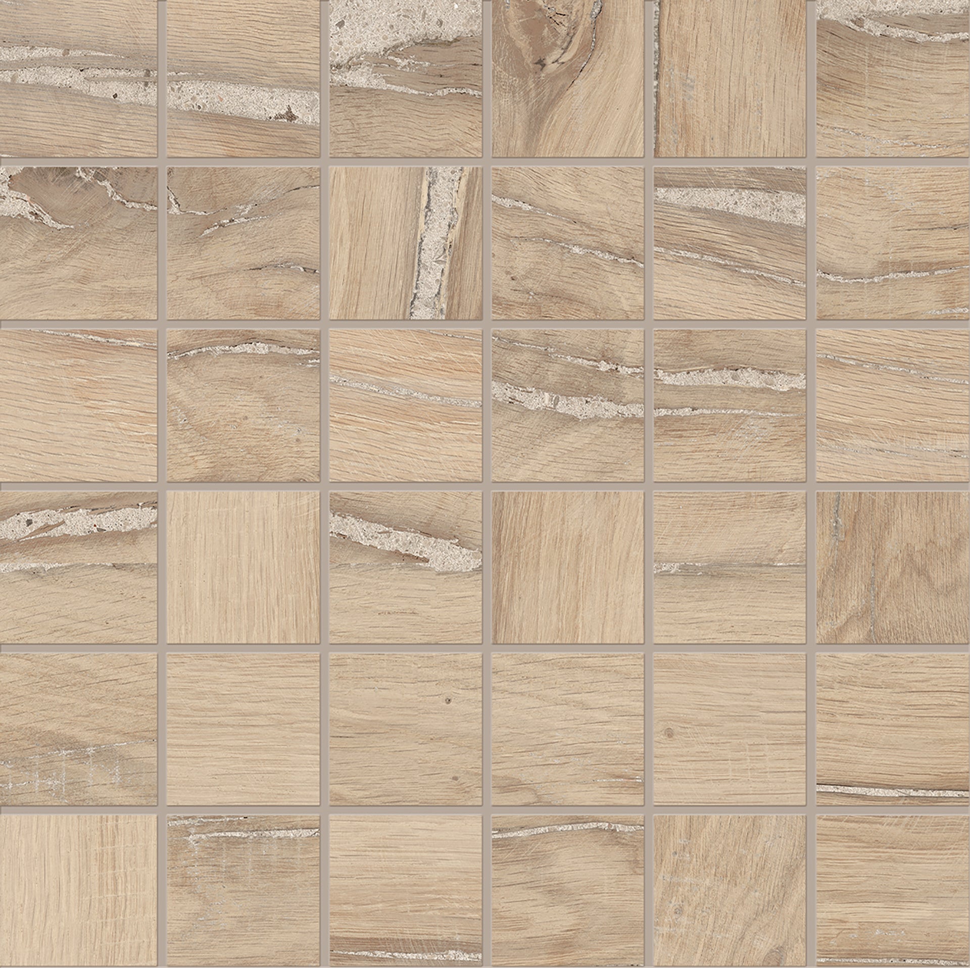 Alter Miele porcelain mosaic tile by Emil, 11 13/16"x11 13/16"x9.5-mm size. Premium Italian porcelain for floors and walls.