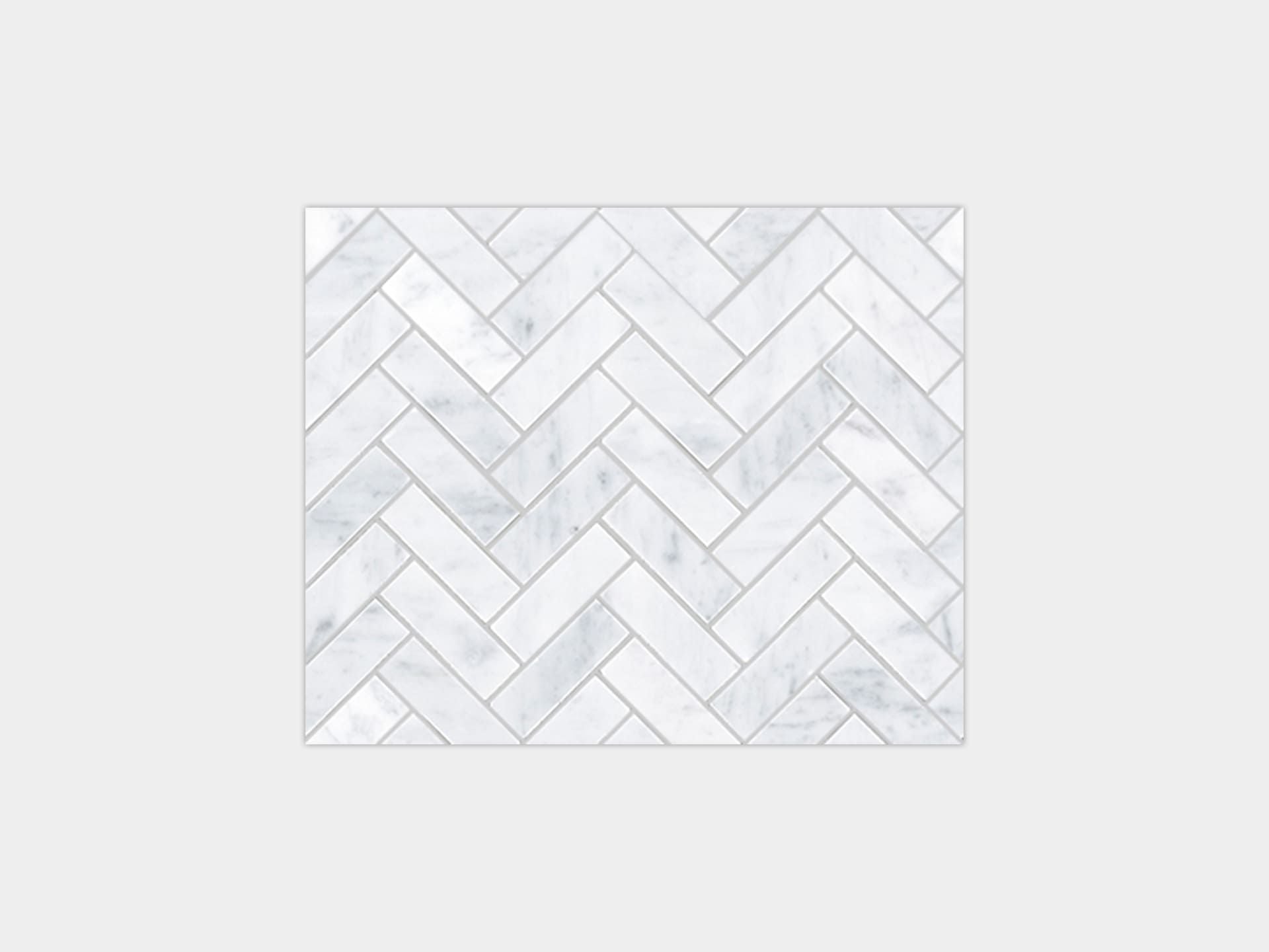 Lines Carrara Cambric Mosaic (11x13 | polished)