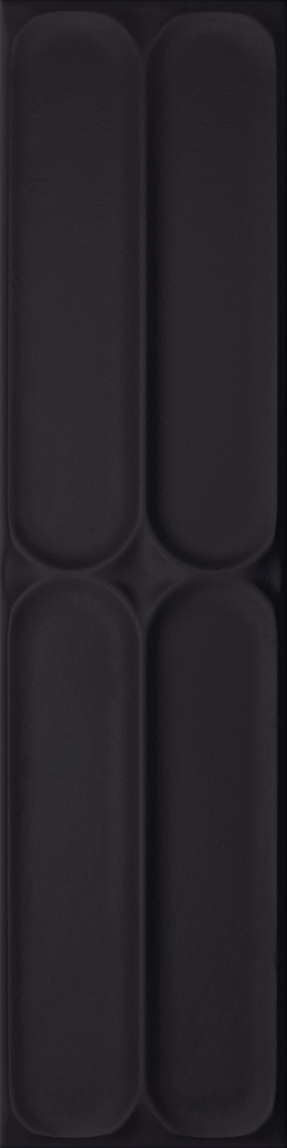 VANGUARD VISTA: Obsidian Horizon Terminal Field Tile (4"x16"x7-mm | matte | pressed)