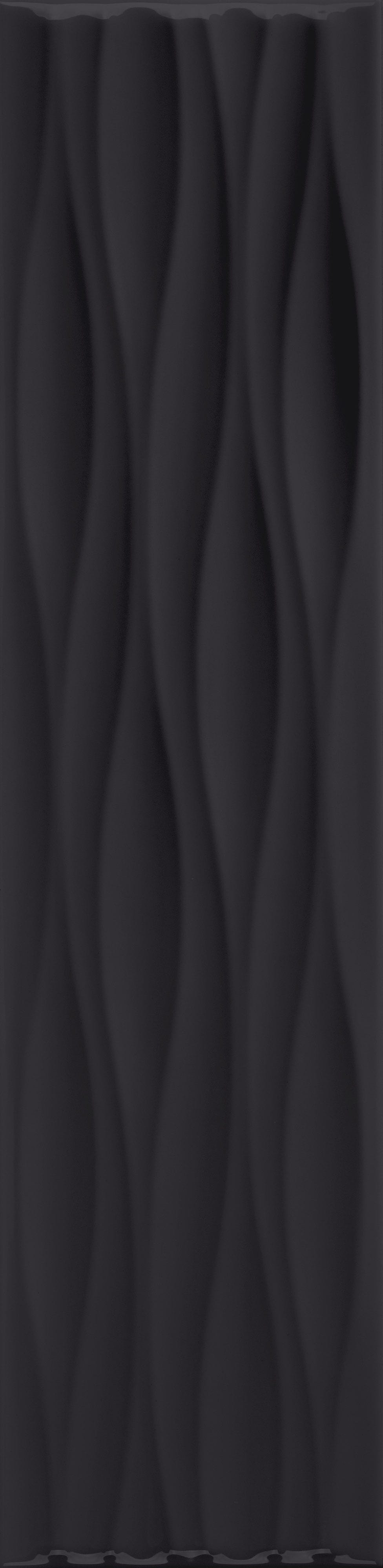 VANGUARD VISTA: Obsidian Horizon Flow Field Tile (4"x16"x7-mm | matte | pressed)