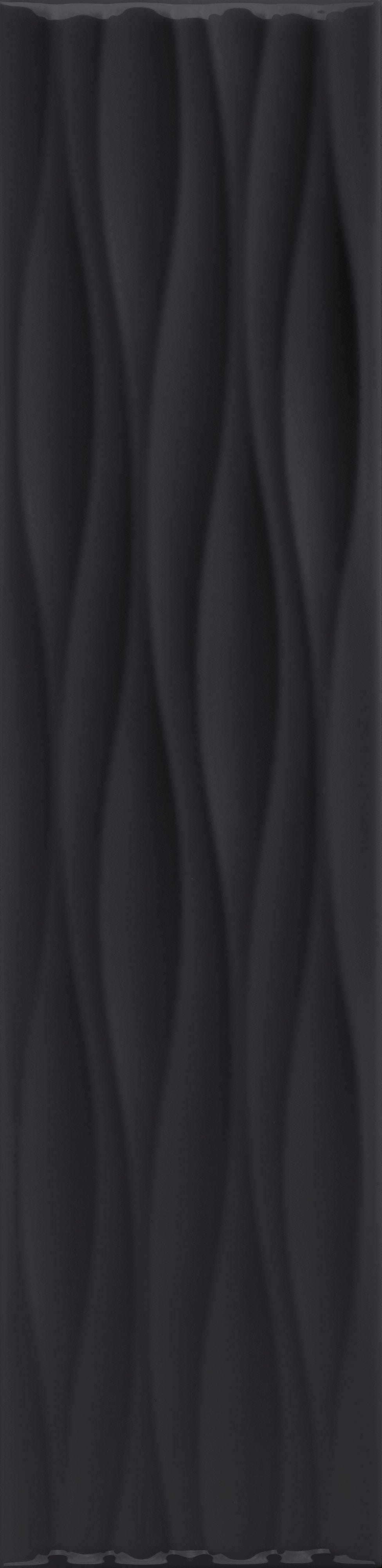 VANGUARD VISTA: Obsidian Horizon Flow Field Tile (4"x16"x7-mm | glossy | pressed)