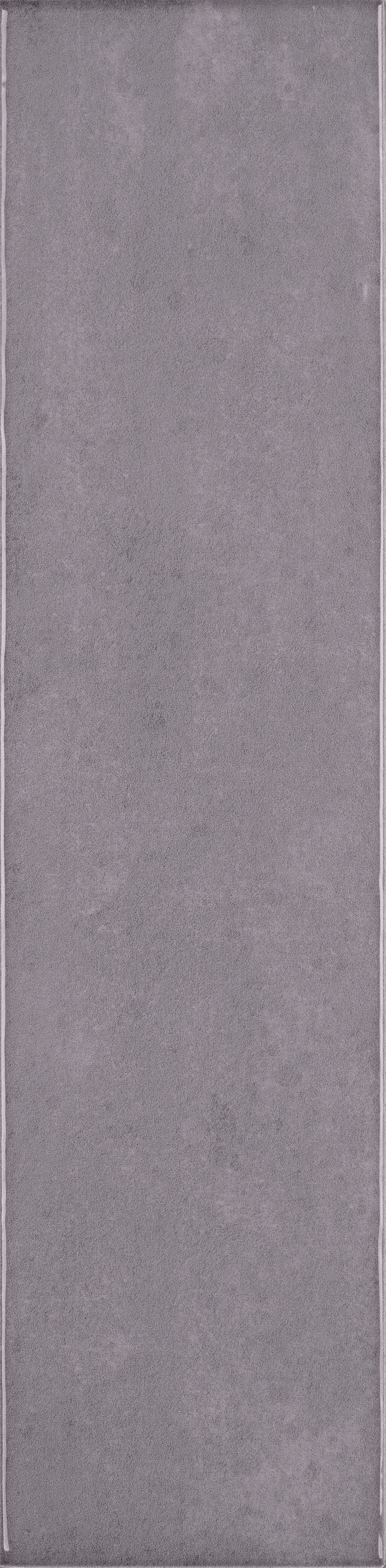 ARTISTIC AQUEOUS: Graphite Gust Field Tile (4"x16"x7-mm | glossy | pressed)